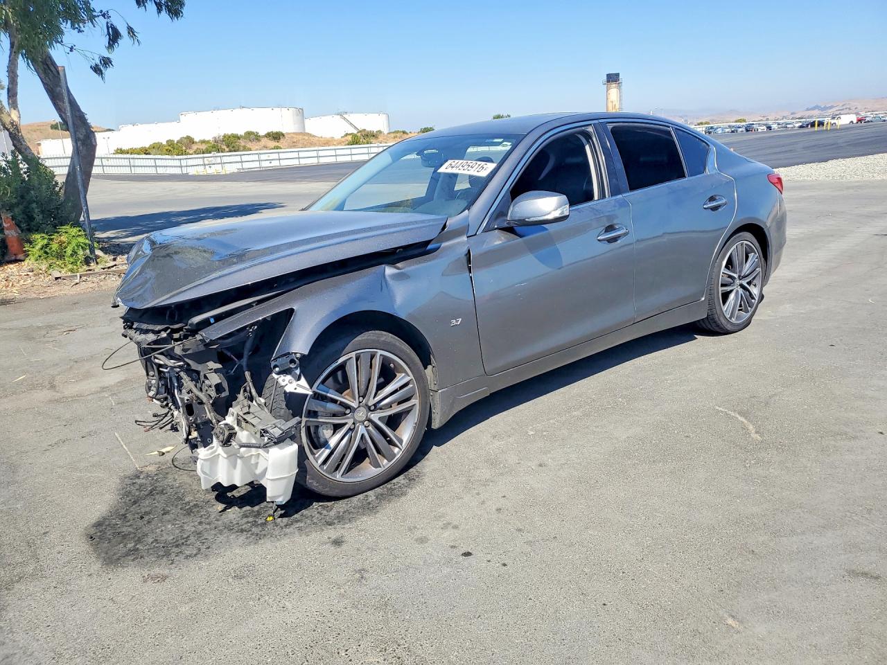 2014 Infiniti Q50 Sport Charcoal vin: JN1BV7AP3EM689484