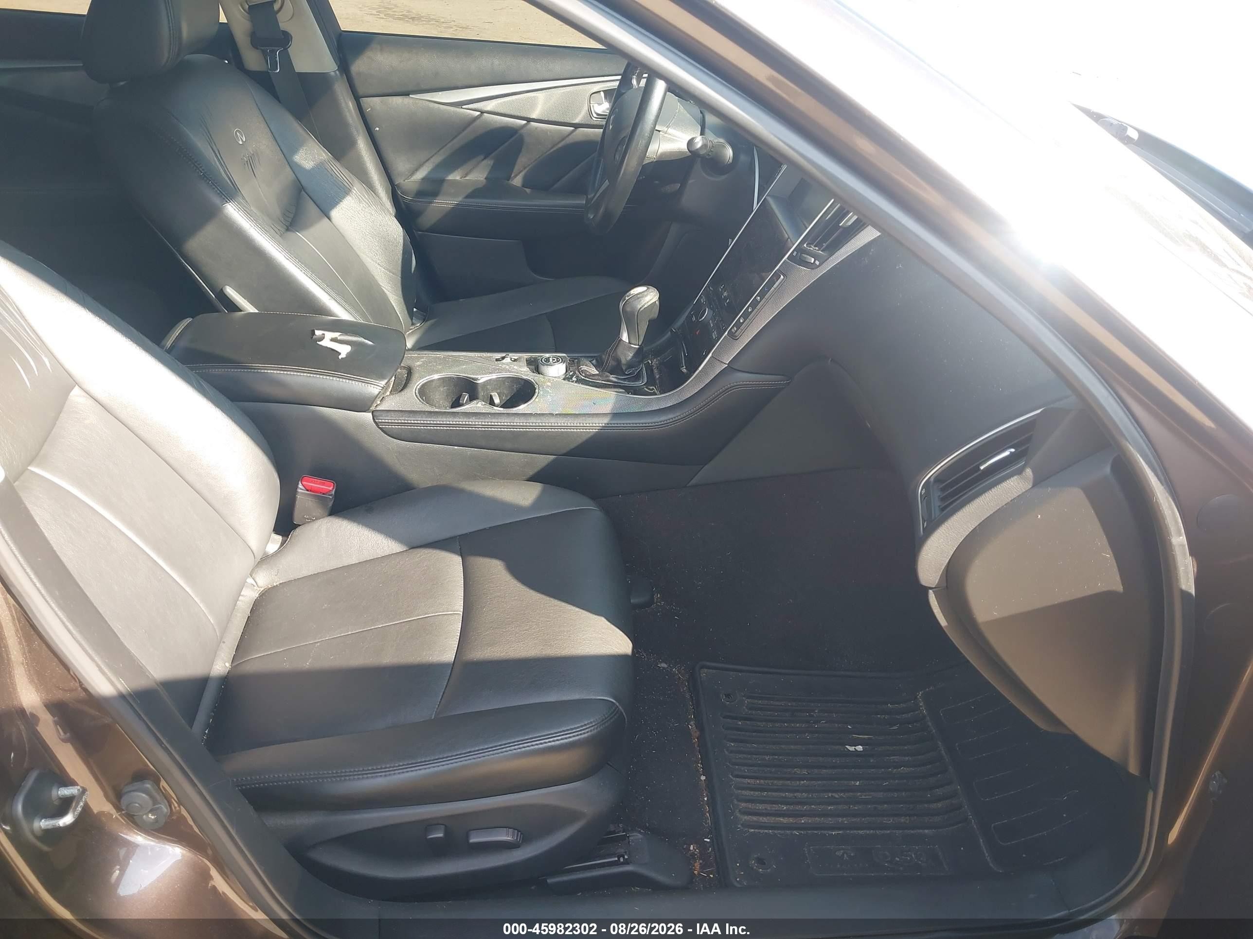 2014 Infiniti Q50 Premium Коричневый vin: JN1BV7AP3EM691767