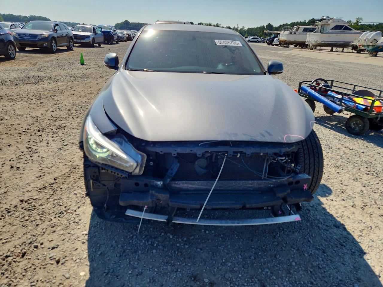 2014 Infiniti Q50 Base Silver vin: JN1BV7AP3EM692255