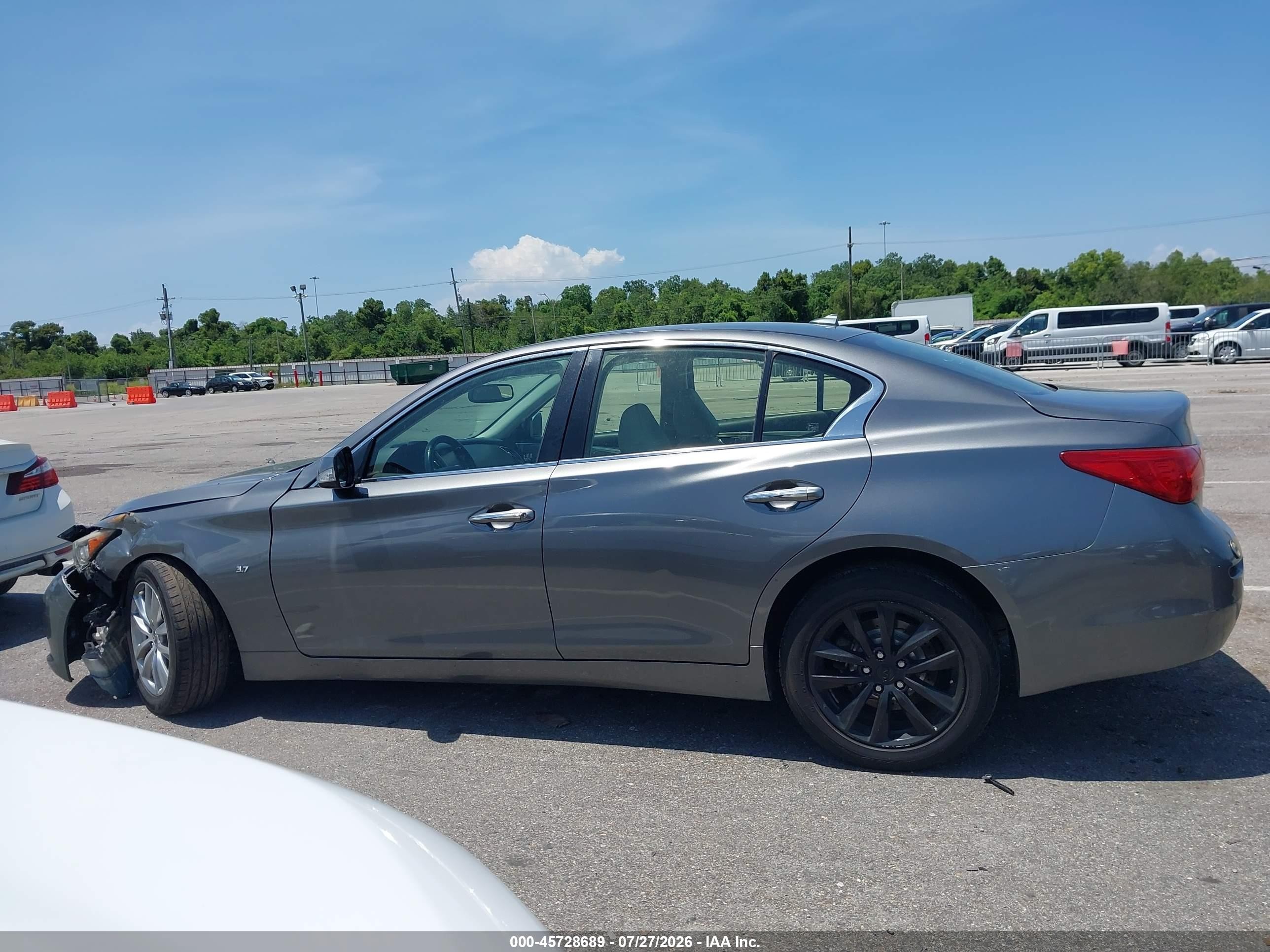 2015 Infiniti Q50 Premium Gray vin: JN1BV7AP3FM331593
