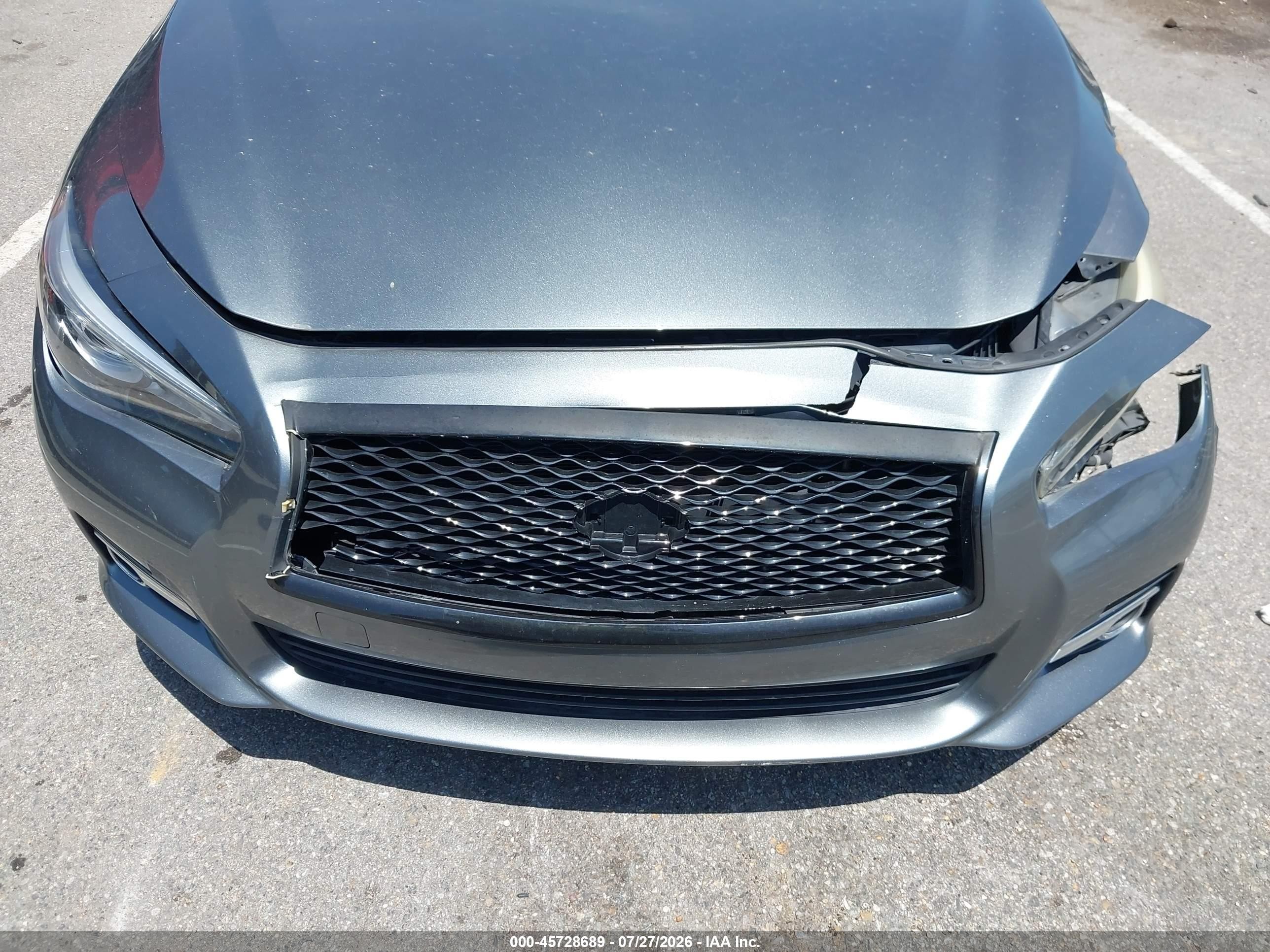 2015 Infiniti Q50 Premium Gray vin: JN1BV7AP3FM331593