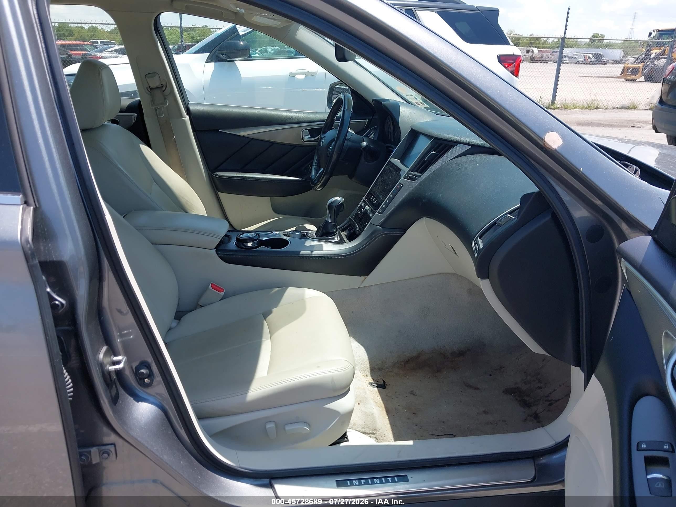 2015 Infiniti Q50 Premium Gray vin: JN1BV7AP3FM331593