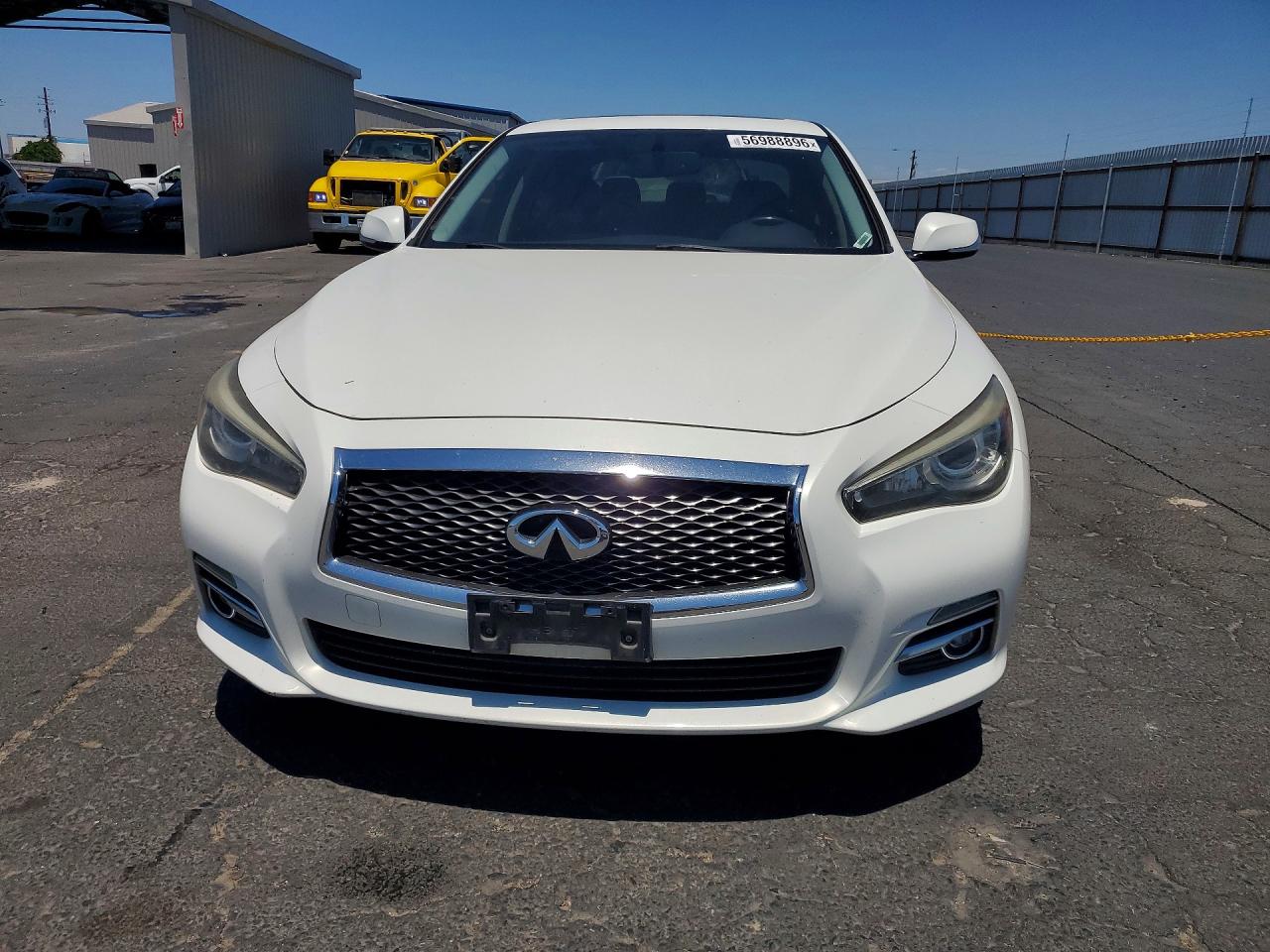 2015 Infiniti Q50 Premium White vin: JN1BV7AP3FM333392