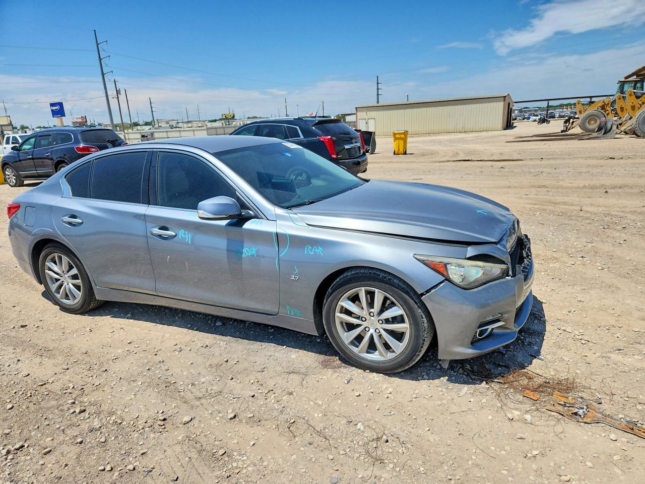 2015 Infiniti Q50 Base Синий vin: JN1BV7AP3FM334445