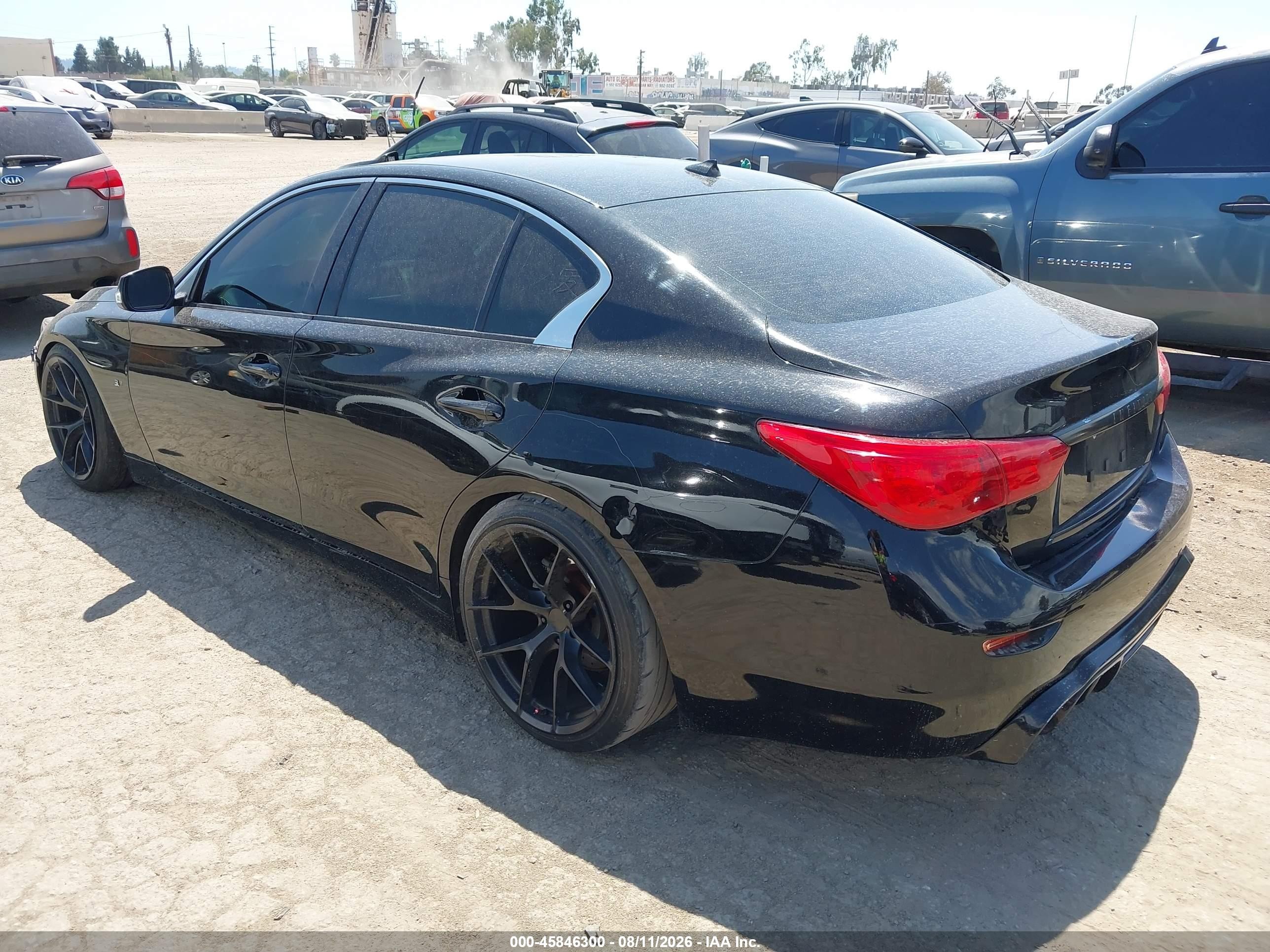 2015 Infiniti Q50 Premium/sport Black vin: JN1BV7AP3FM336289