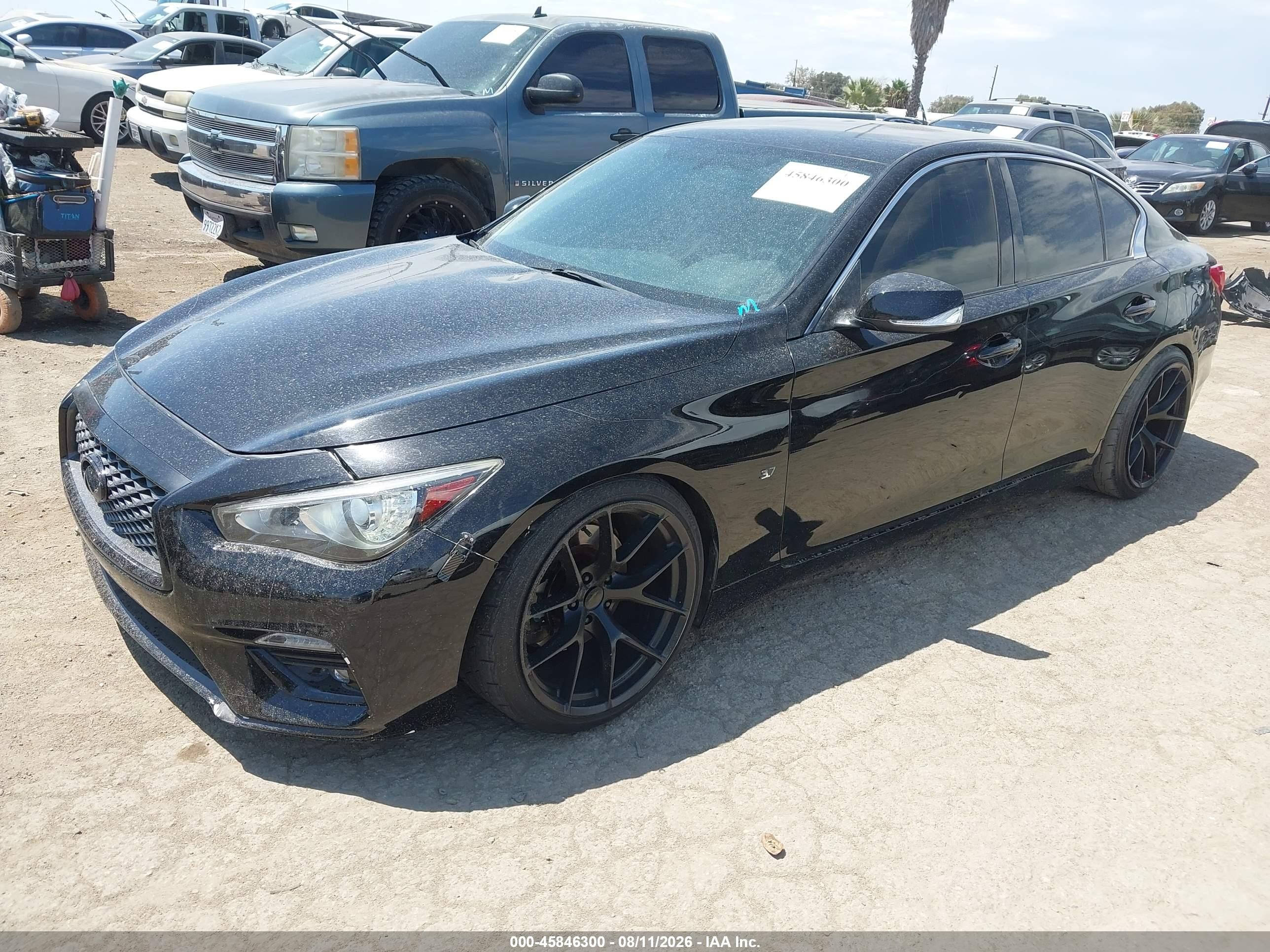 2015 Infiniti Q50 Premium/sport Black vin: JN1BV7AP3FM336289