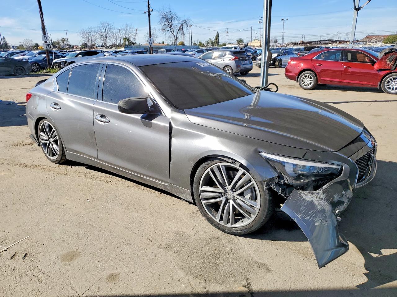 2015 Infiniti Q50 Base Silver vin: JN1BV7AP3FM346062