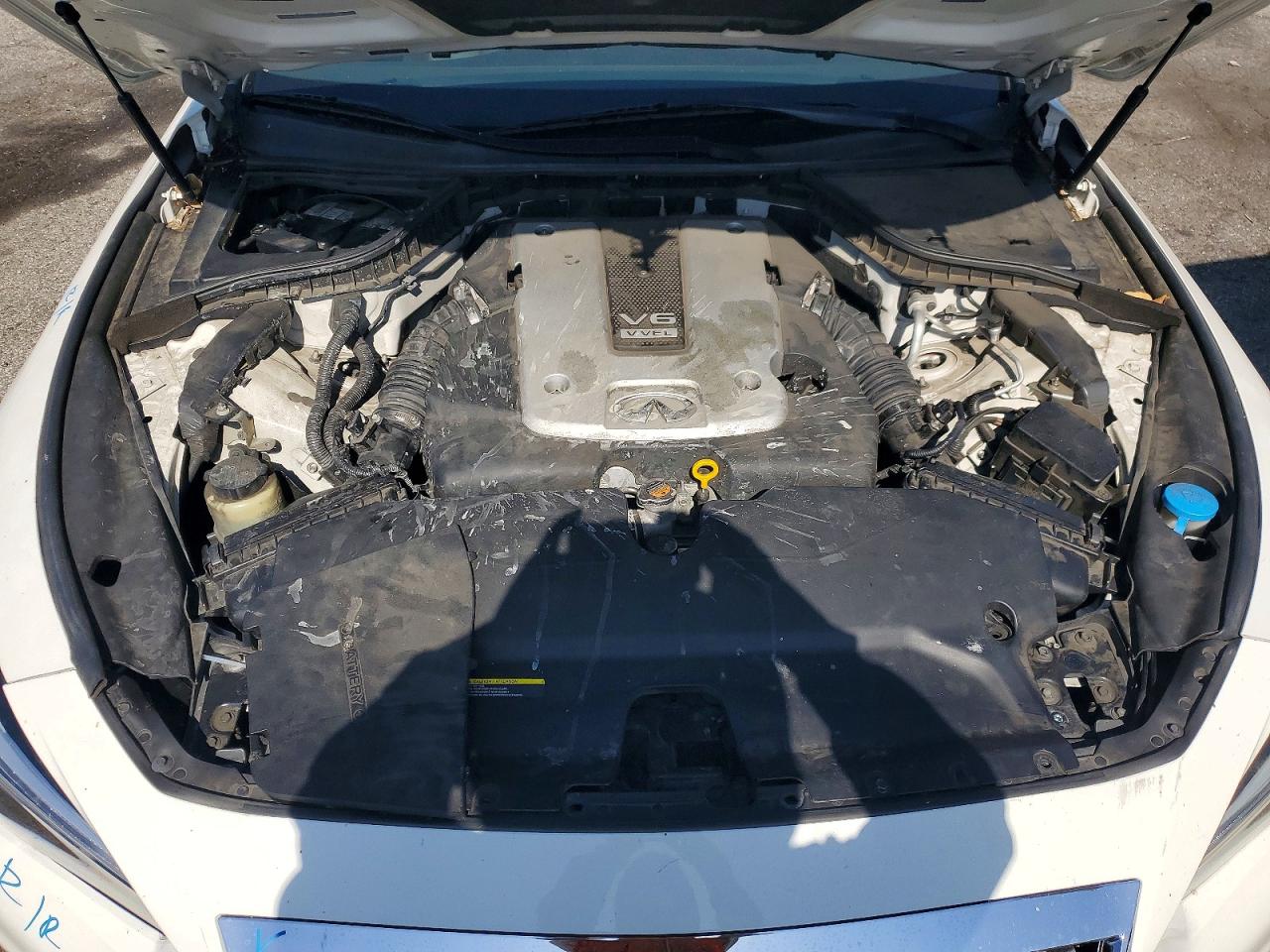 2015 Infiniti Q50 Premium White vin: JN1BV7AP3FM354050