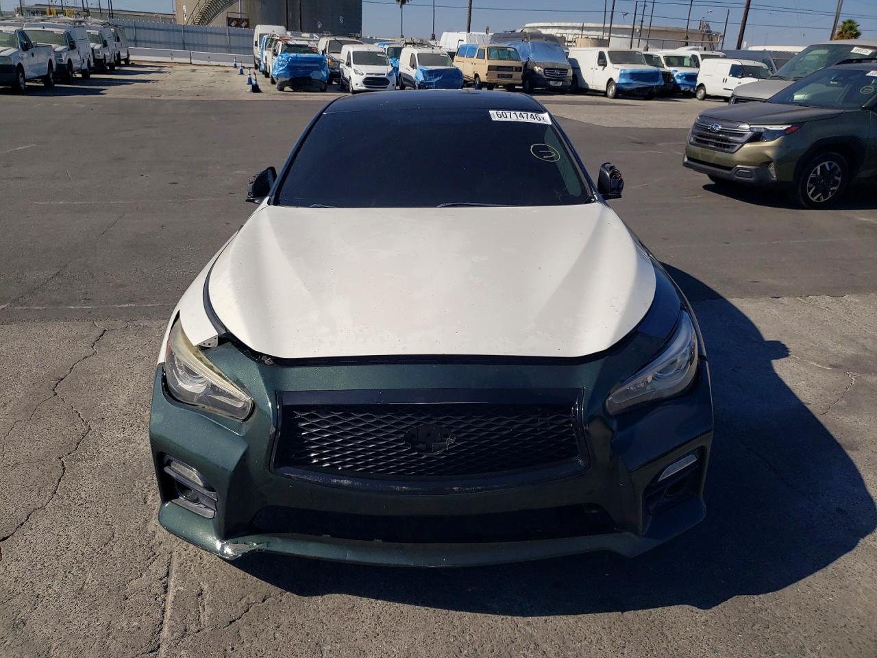 2015 Infiniti Q50 Premium Green vin: JN1BV7AP3FM358857