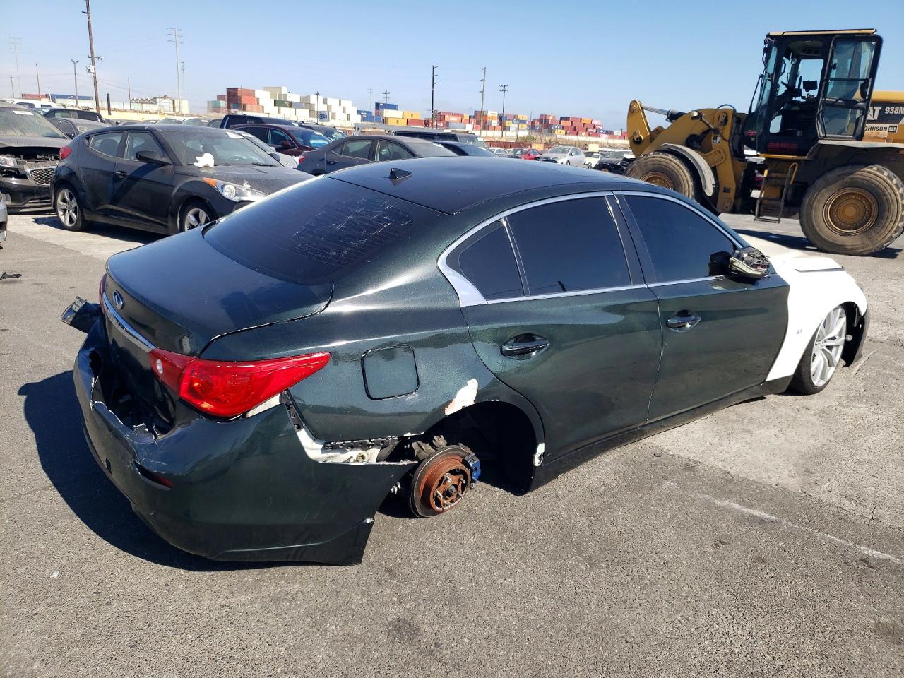 2015 Infiniti Q50 Premium Green vin: JN1BV7AP3FM358857