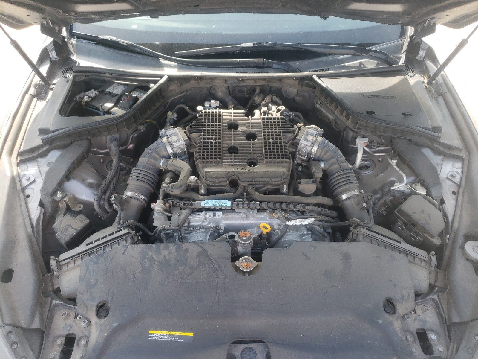 2014 Infiniti Q50 Base Gray vin: JN1BV7AP4EM683810