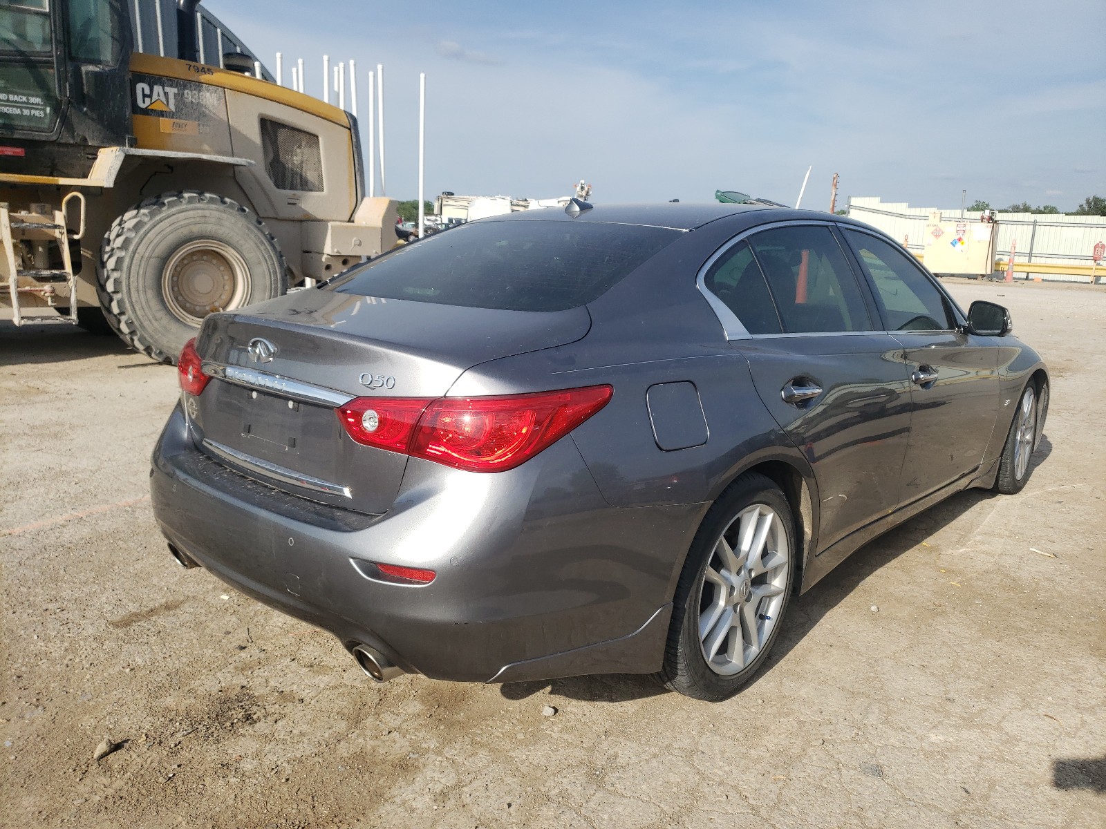 2014 Infiniti Q50 Base Gray vin: JN1BV7AP4EM683810