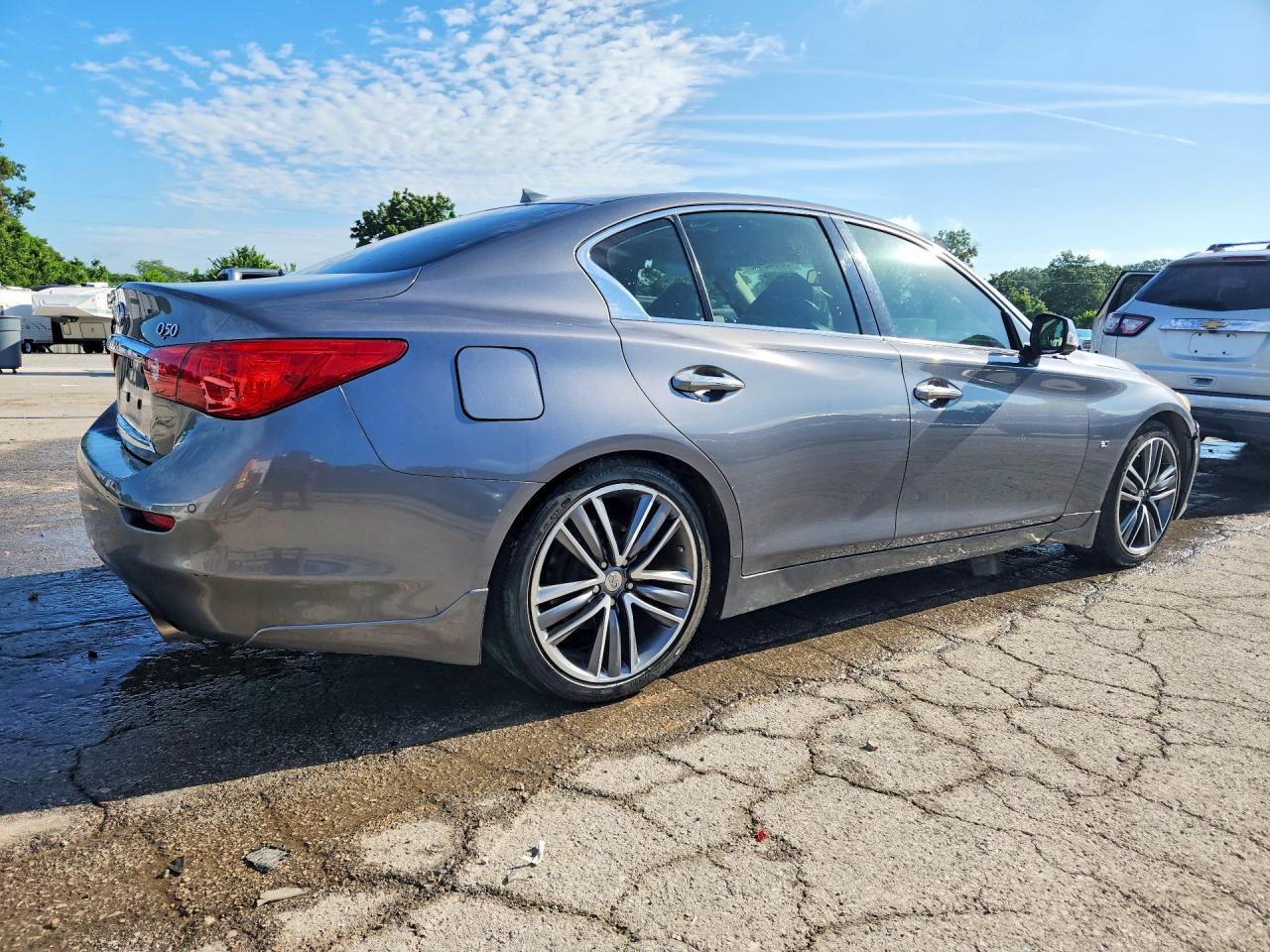 2014 Infiniti Q50 Premium Gray vin: JN1BV7AP4EM683810