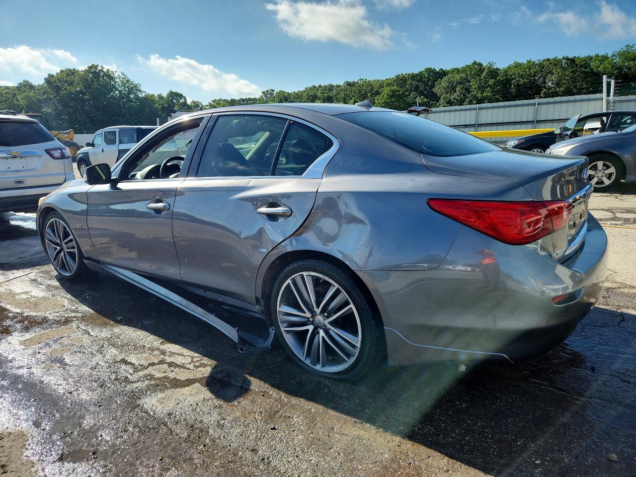 2014 Infiniti Q50 Premium Gray vin: JN1BV7AP4EM683810