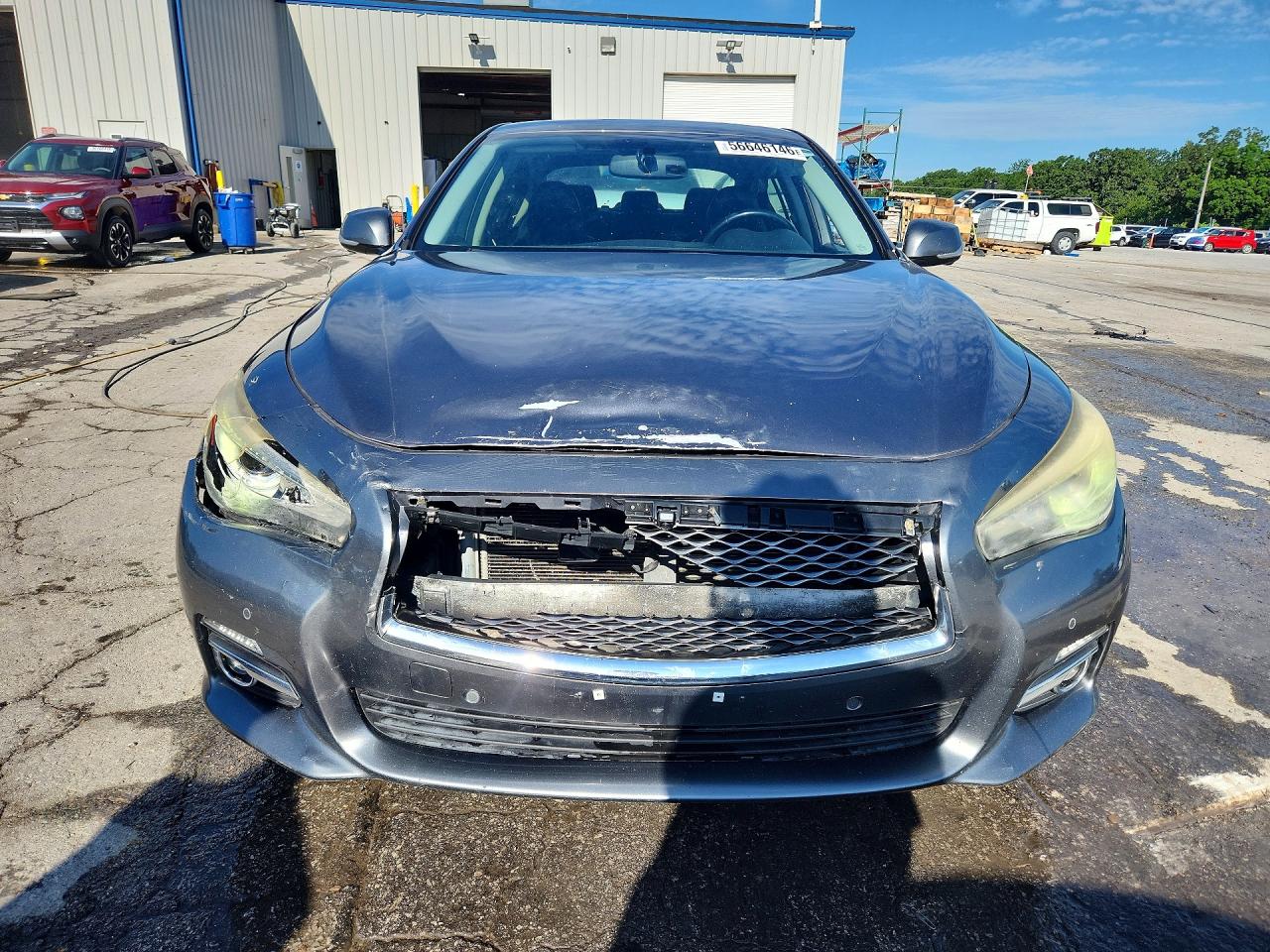 2014 Infiniti Q50 Premium Gray vin: JN1BV7AP4EM683810