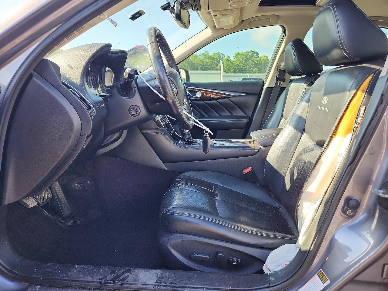 2014 Infiniti Q50 Premium Gray vin: JN1BV7AP4EM683810