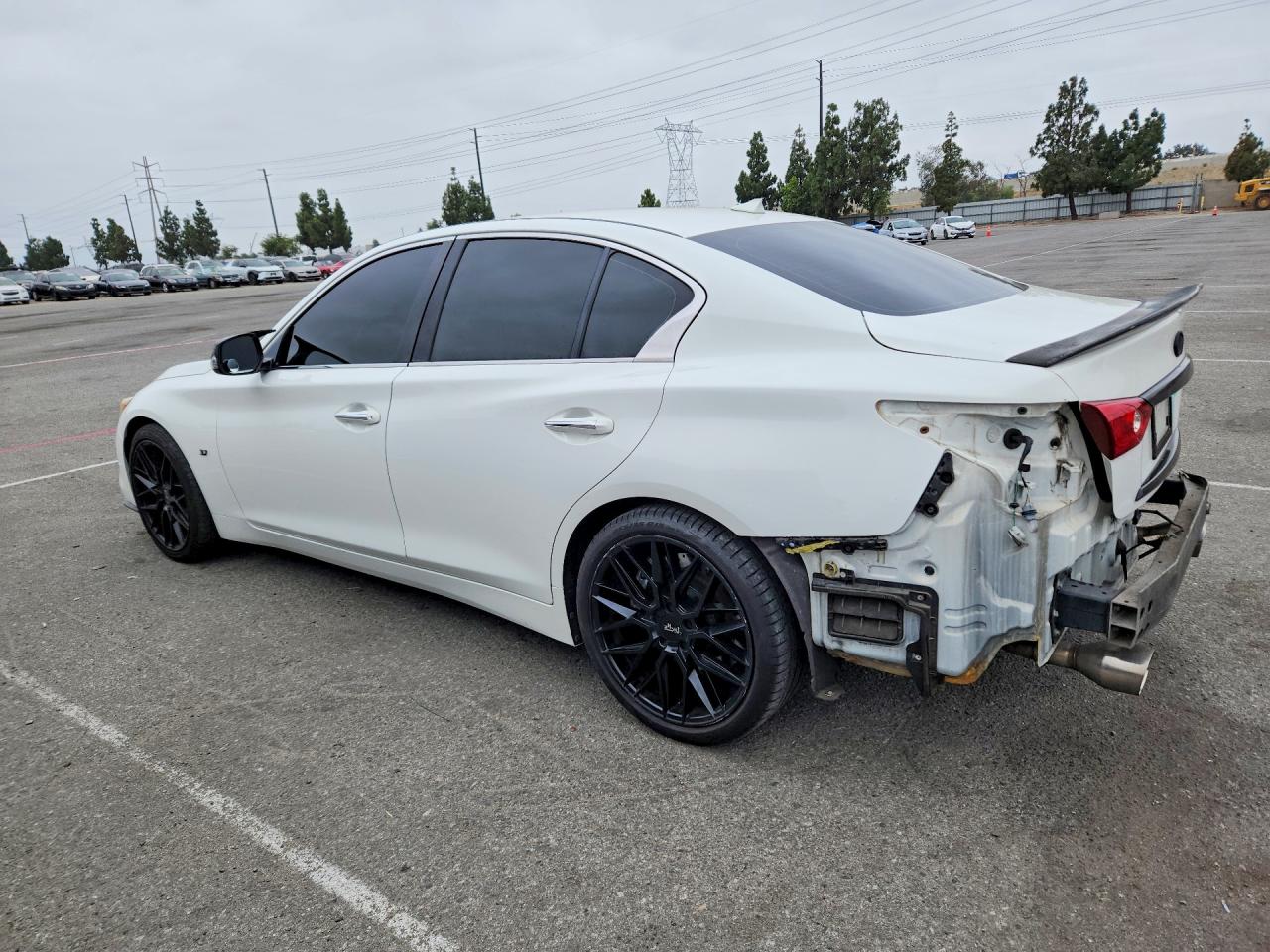 2014 Infiniti Q50 Sport White vin: JN1BV7AP4EM684424