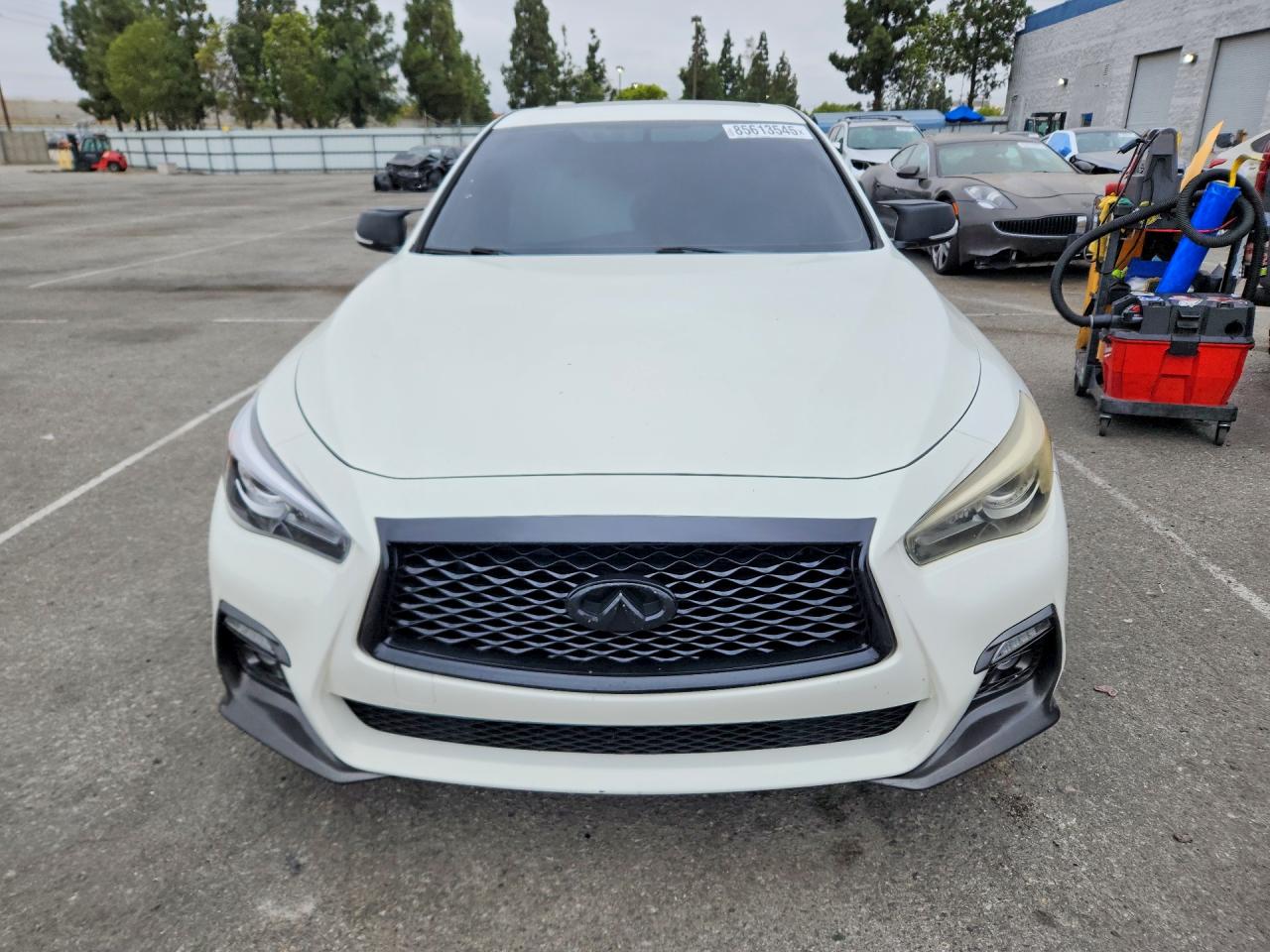 2014 Infiniti Q50 Sport White vin: JN1BV7AP4EM684424