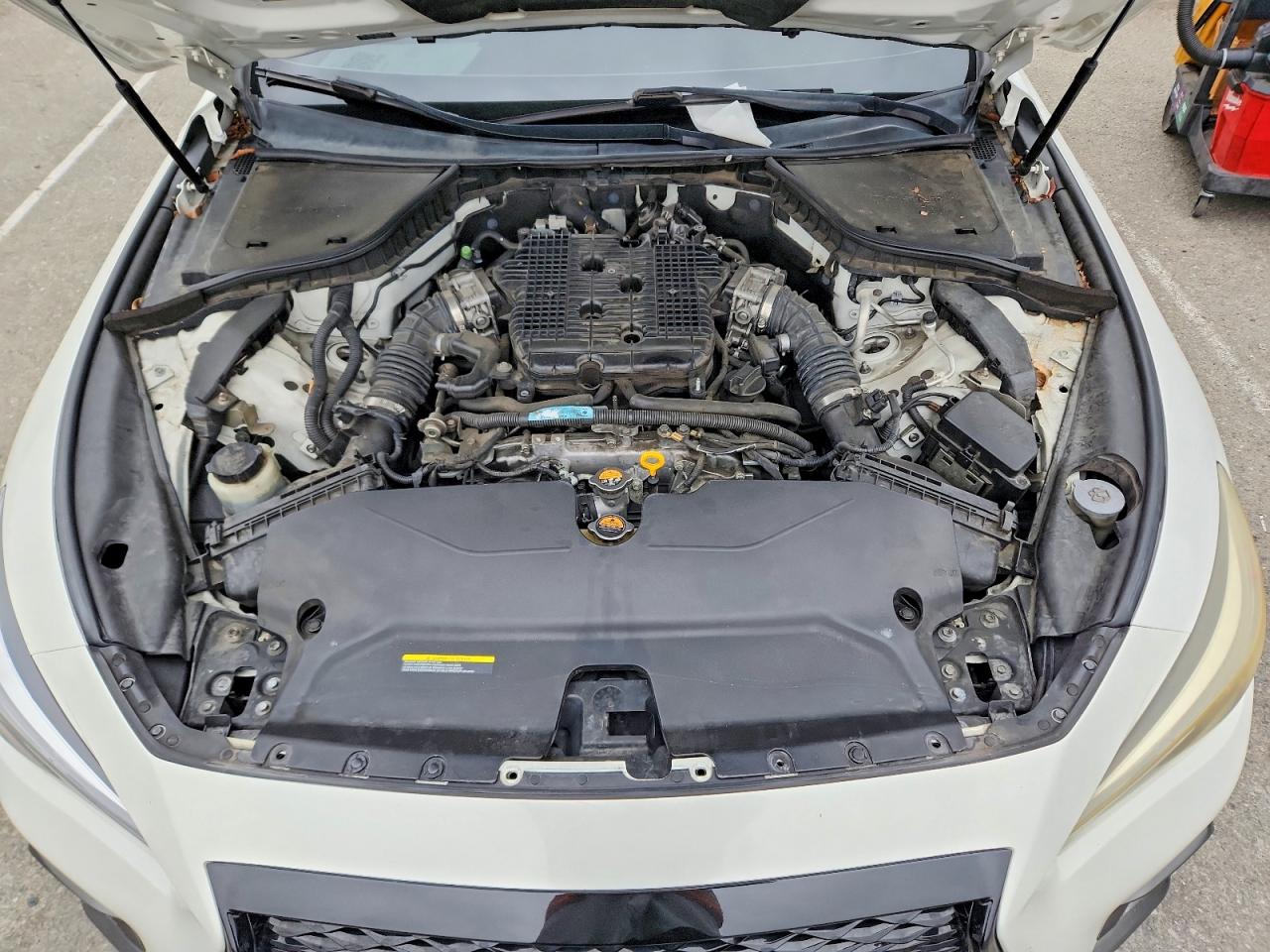 2014 Infiniti Q50 Sport White vin: JN1BV7AP4EM684424