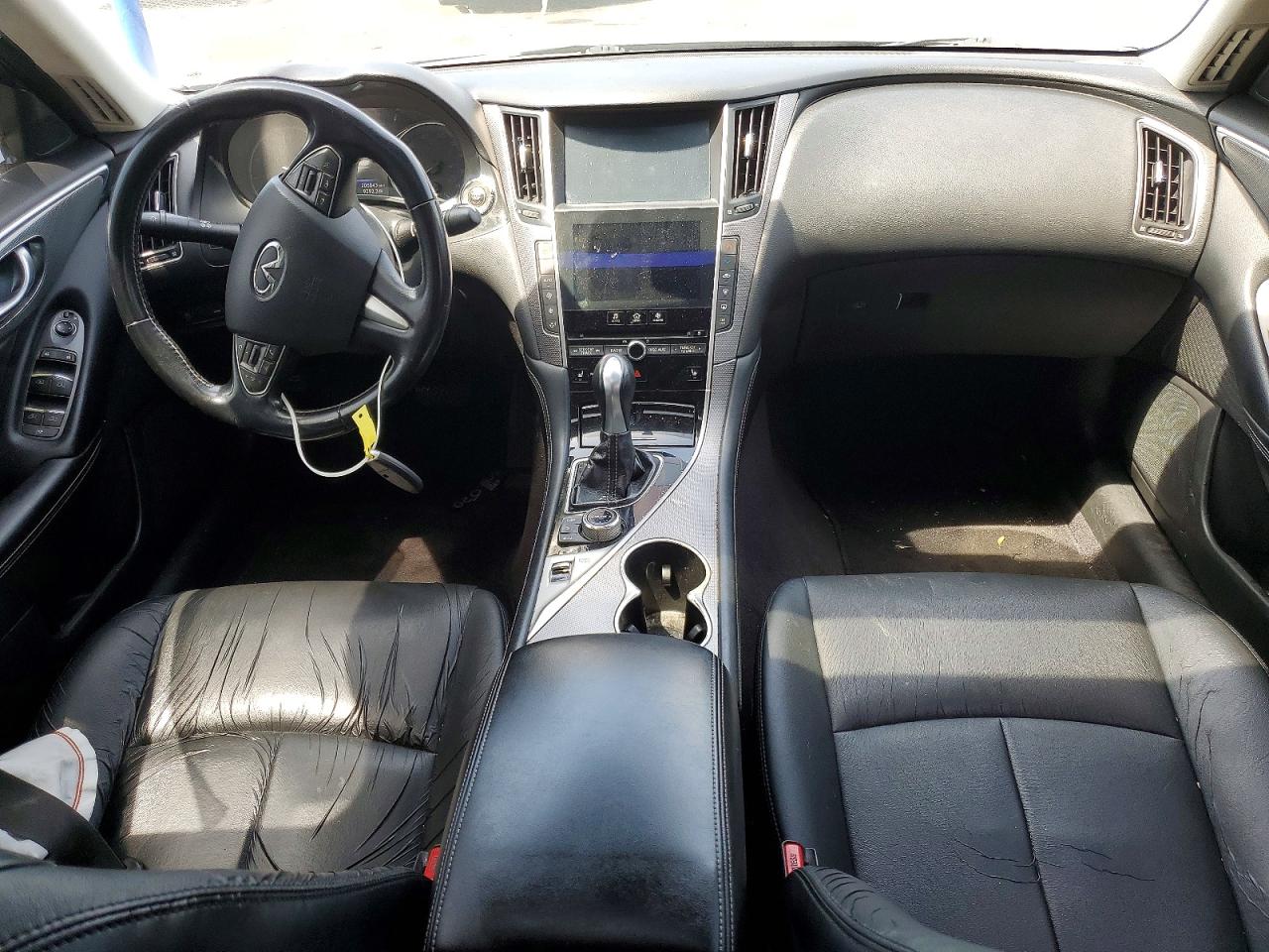 2014 Infiniti Q50 Base Silver vin: JN1BV7AP4EM686397