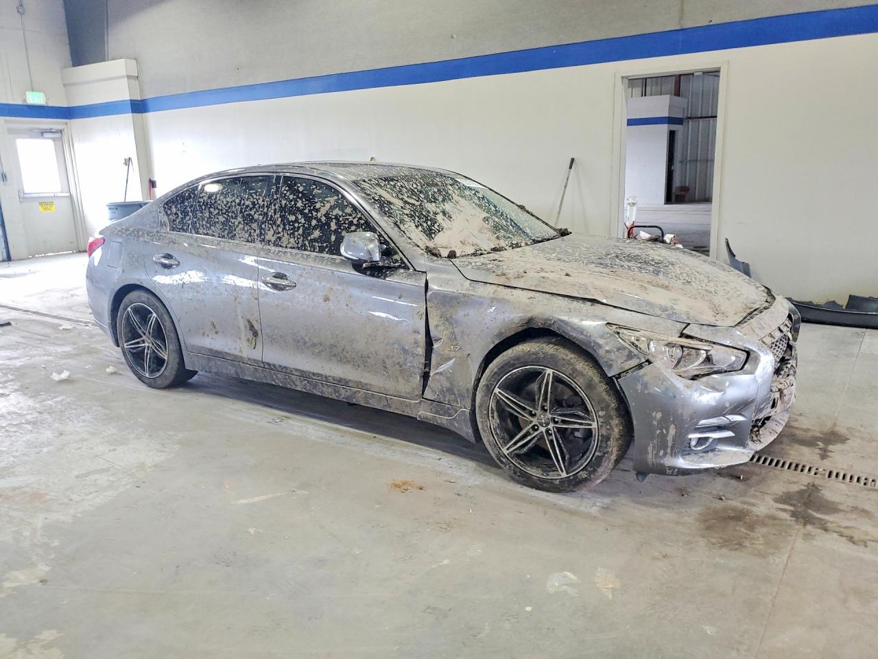 2015 Infiniti Q50 Premium Gray vin: JN1BV7AP4FM330484