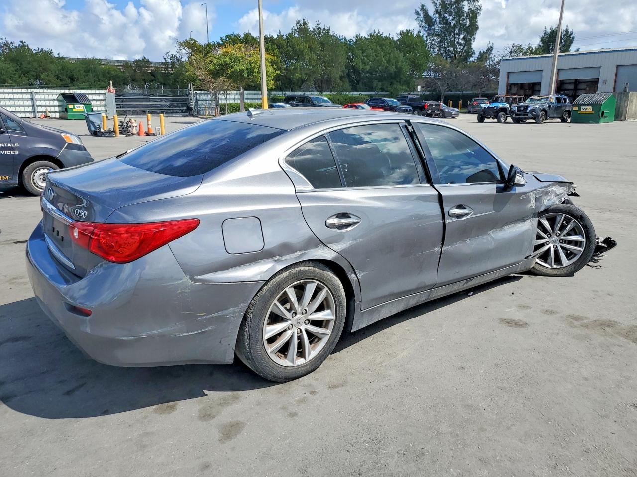 2015 Infiniti Q50 Premium Gray vin: JN1BV7AP4FM336270