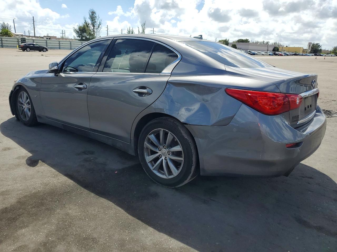 2015 Infiniti Q50 Premium Gray vin: JN1BV7AP4FM336270