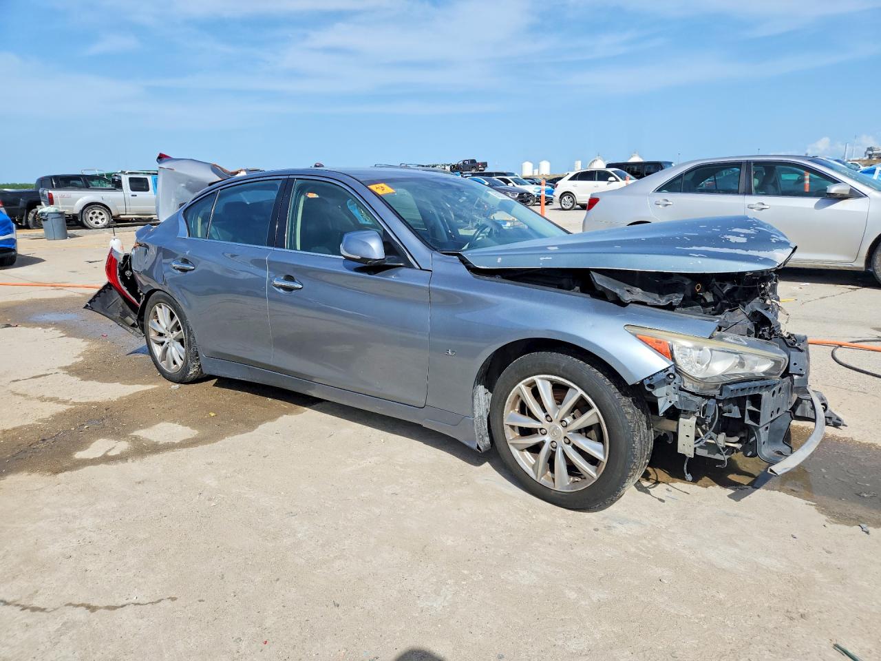2015 Infiniti Q50 Premium Silver vin: JN1BV7AP4FM336799