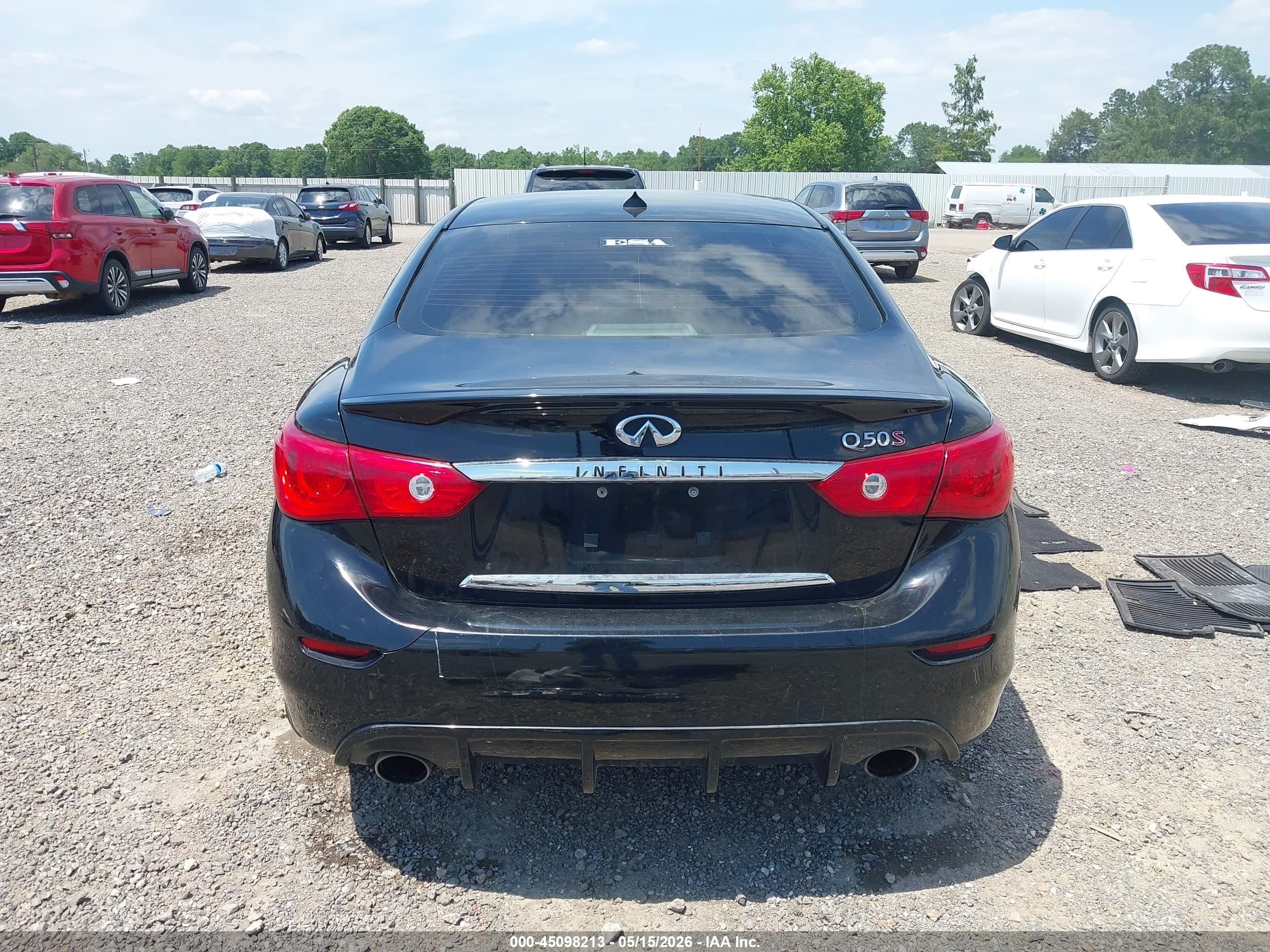 2015 Infiniti Q50 Sport Black vin: JN1BV7AP4FM337595