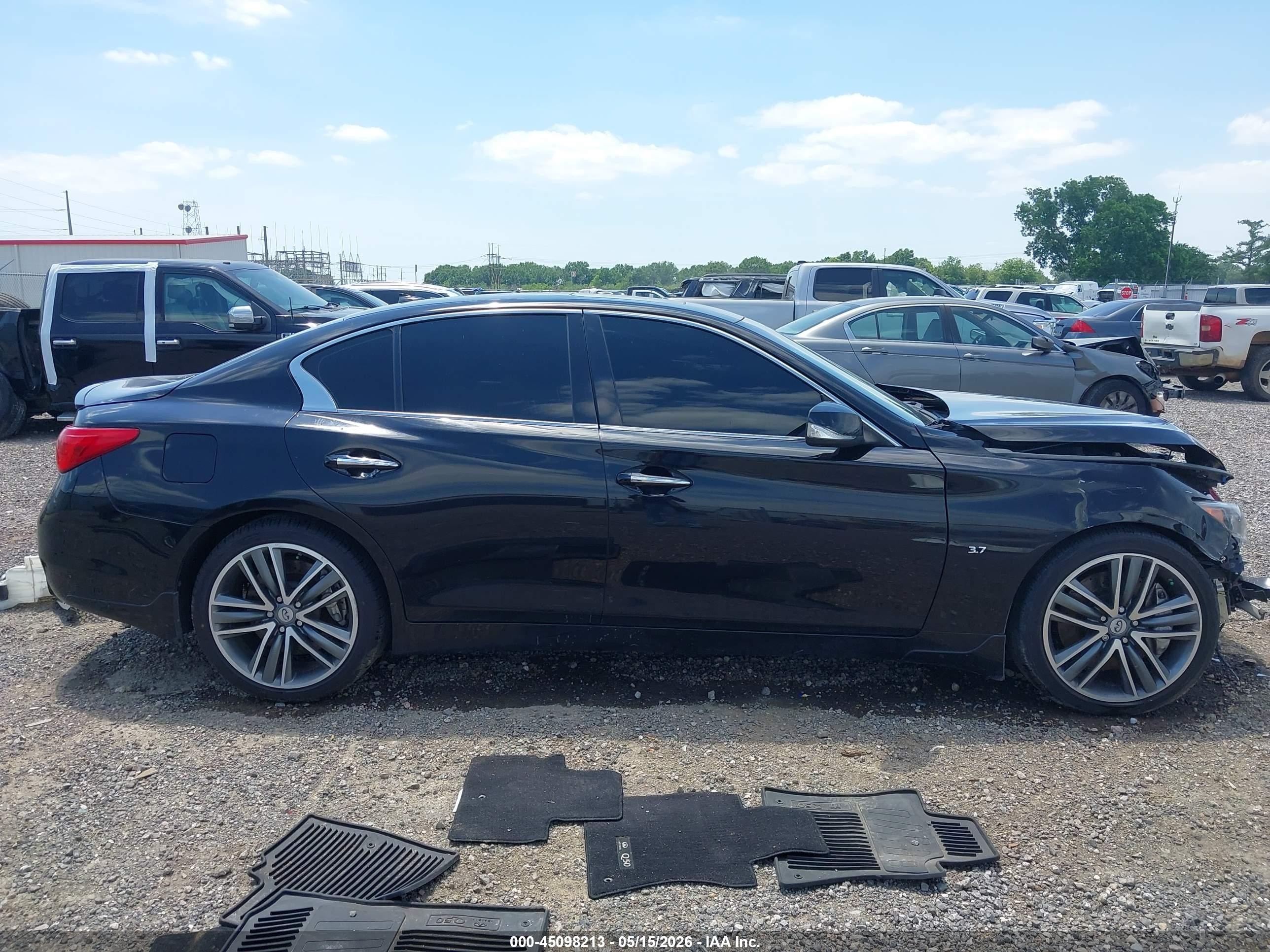 2015 Infiniti Q50 Sport Black vin: JN1BV7AP4FM337595