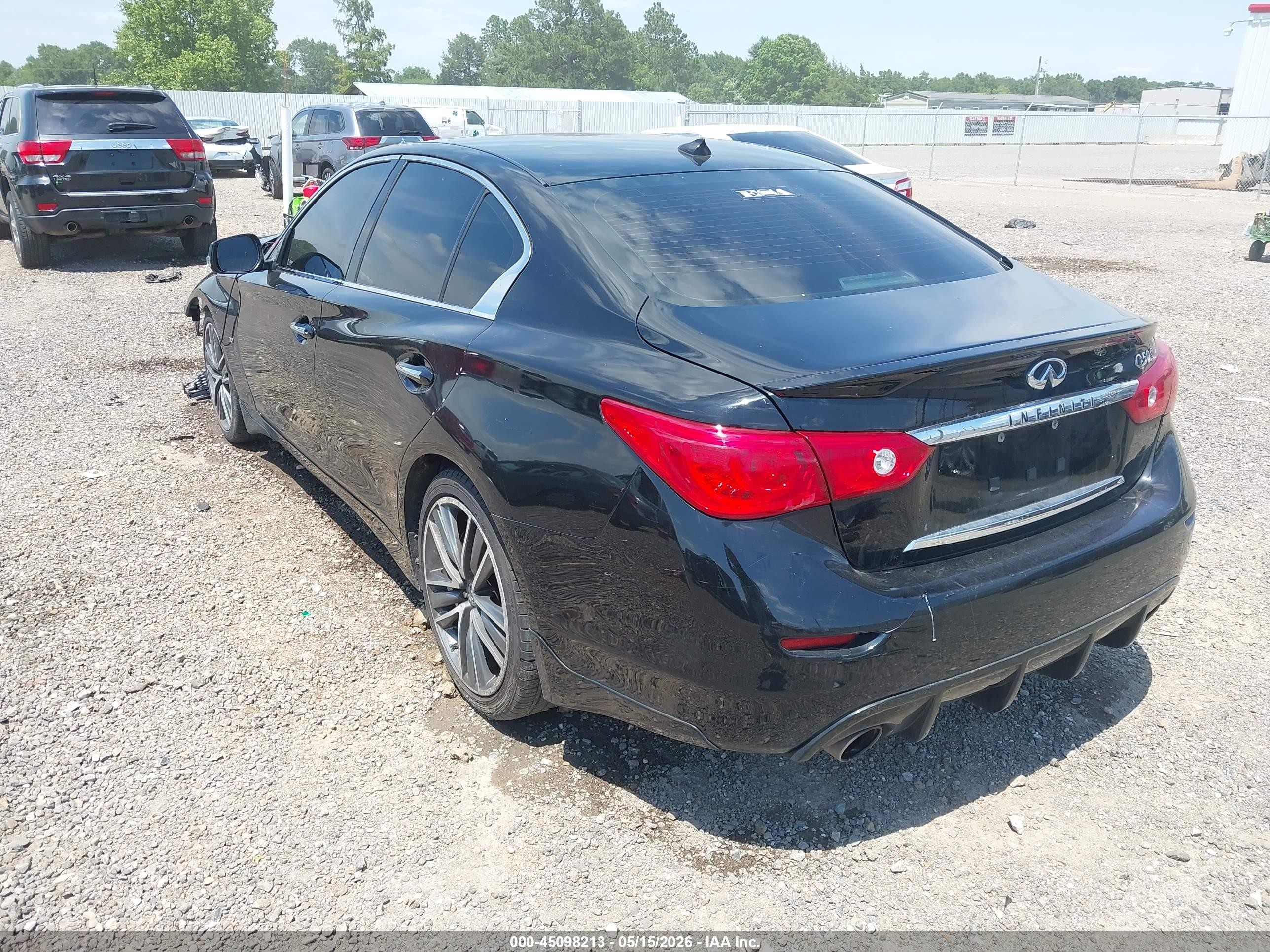 2015 Infiniti Q50 Sport Black vin: JN1BV7AP4FM337595