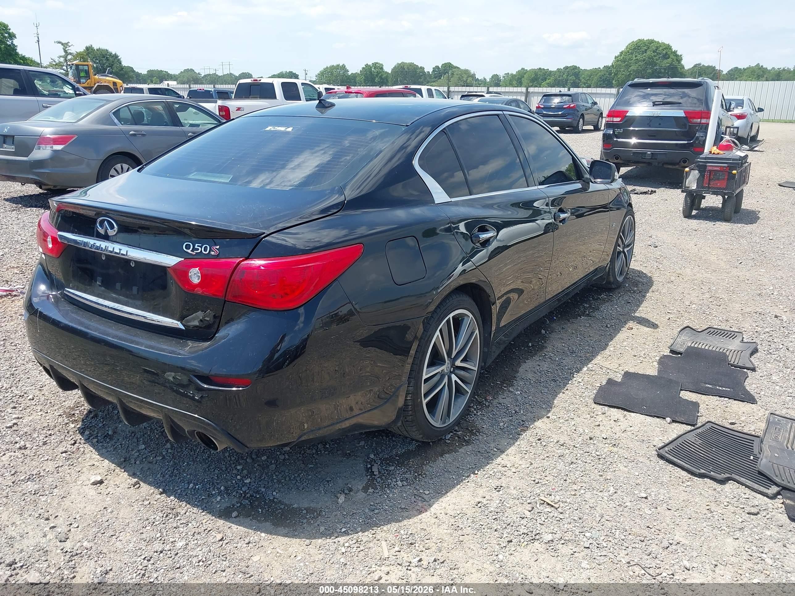 2015 Infiniti Q50 Sport Black vin: JN1BV7AP4FM337595