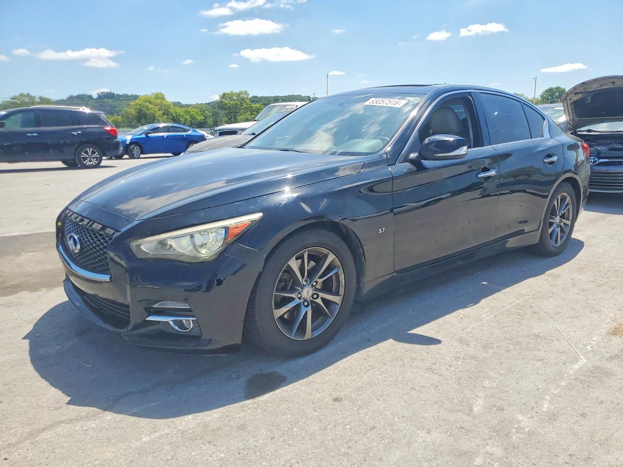 2015 Infiniti Q50 Premium Черный vin: JN1BV7AP4FM339427