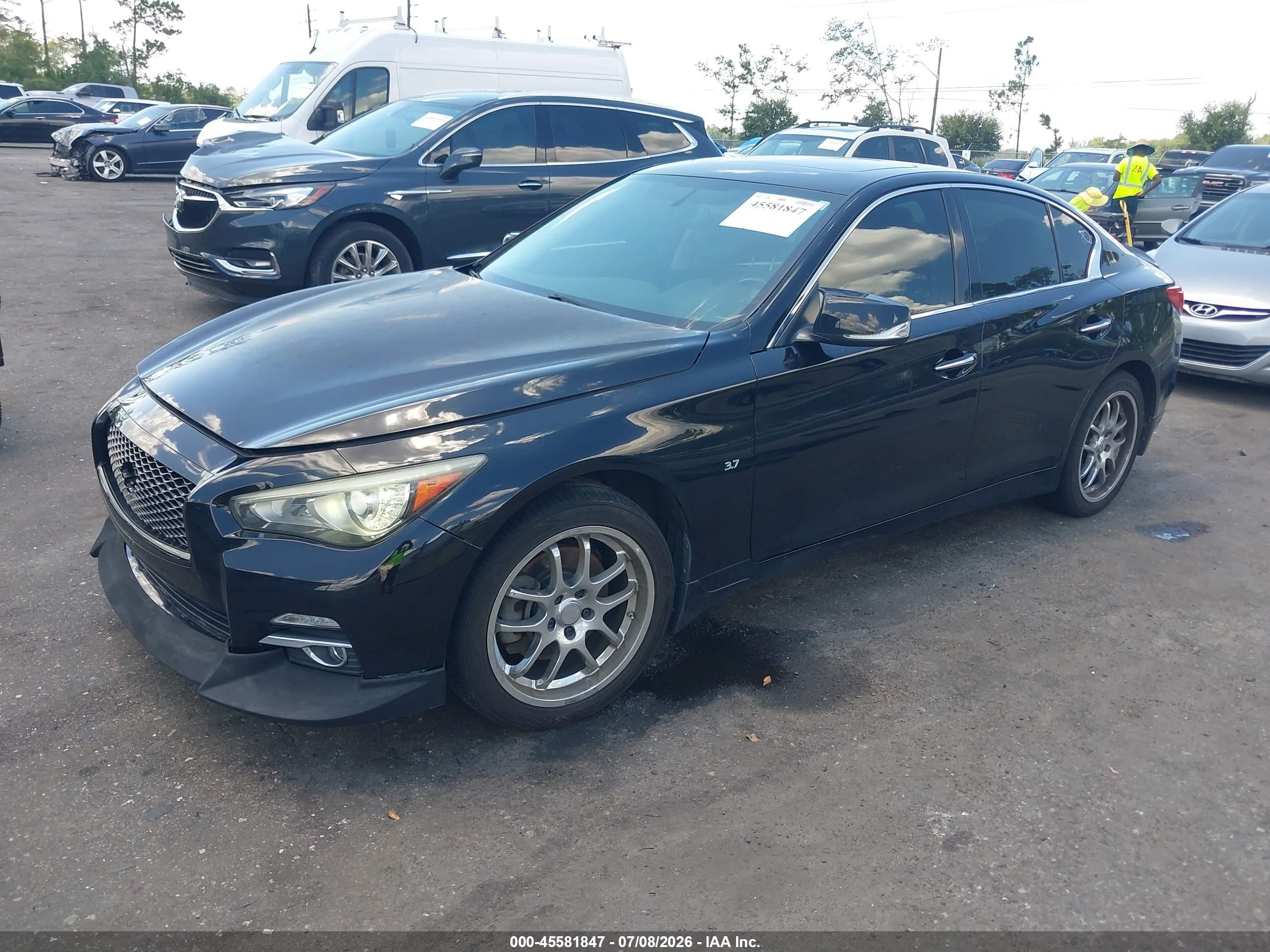 2015 Infiniti Q50 Premium Black vin: JN1BV7AP4FM339881