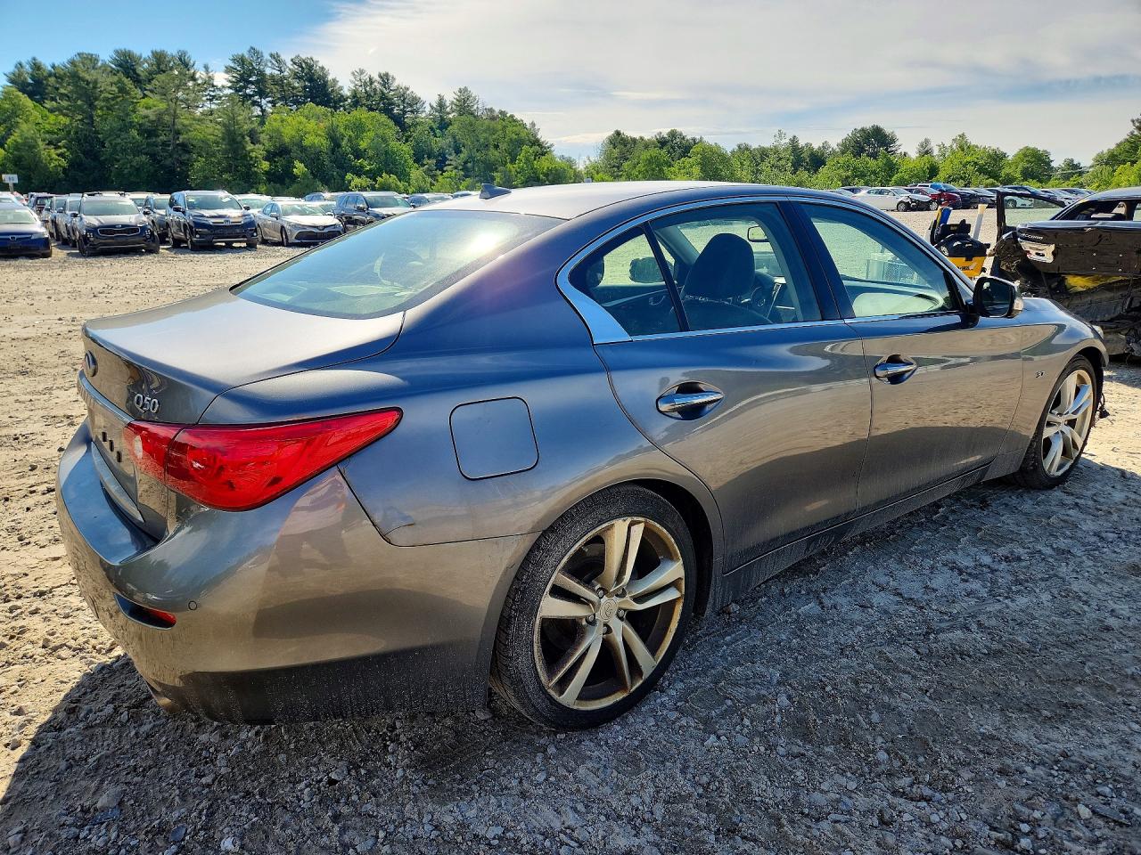 2015 Infiniti Q50 Premium Gray vin: JN1BV7AP4FM340528