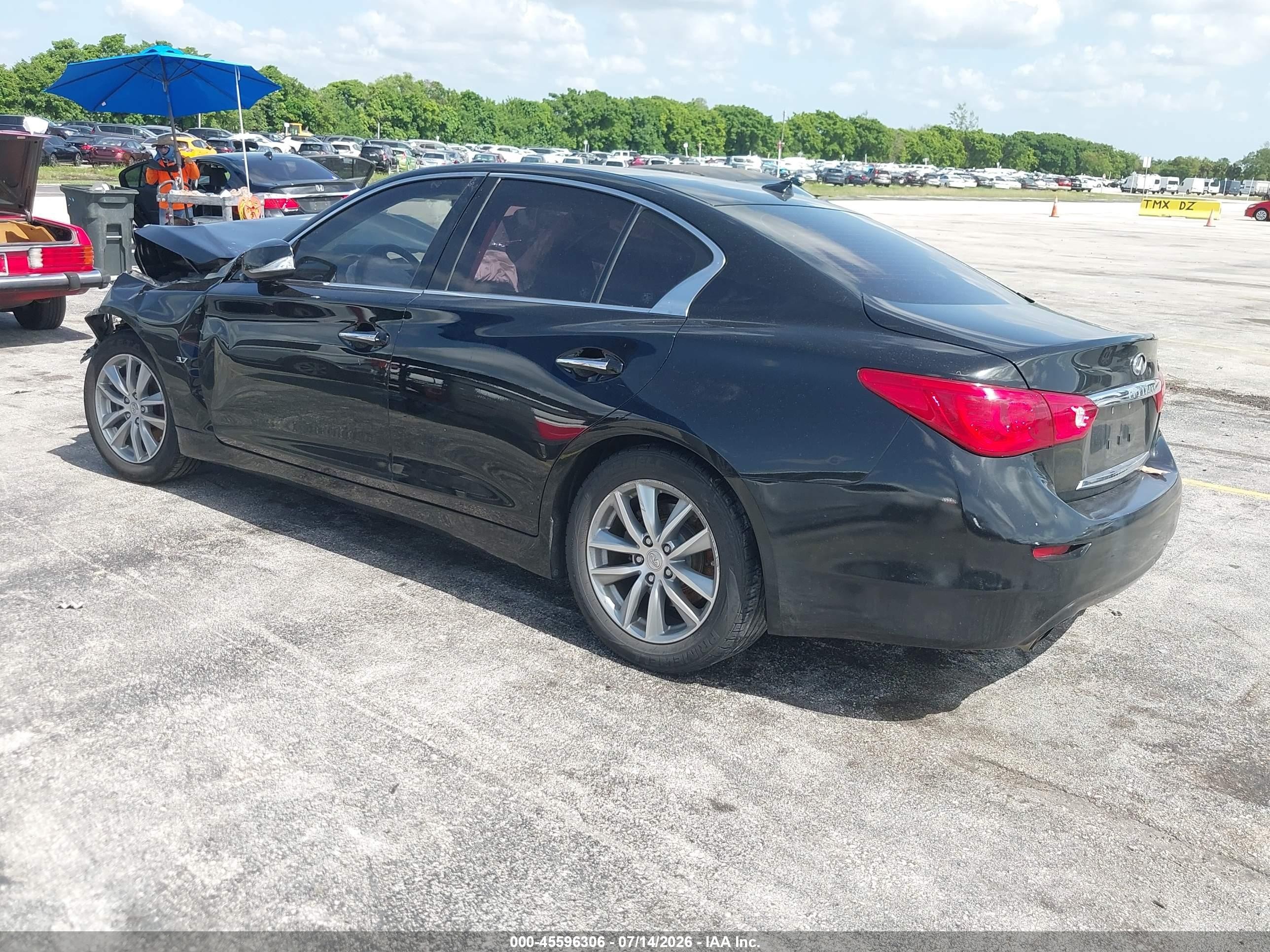 2015 Infiniti Q50 Premium/sport Black vin: JN1BV7AP4FM343848