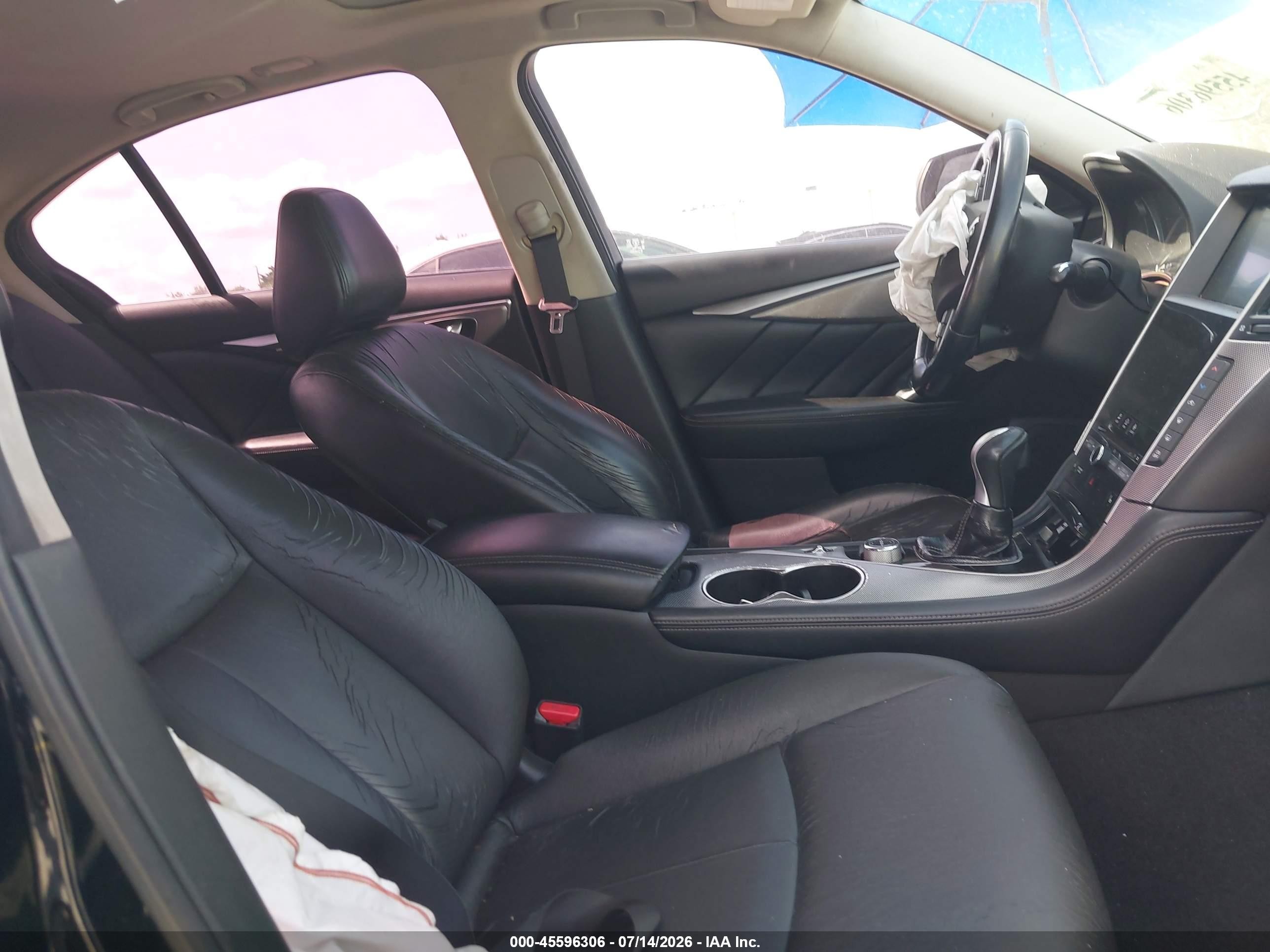 2015 Infiniti Q50 Premium/sport Black vin: JN1BV7AP4FM343848