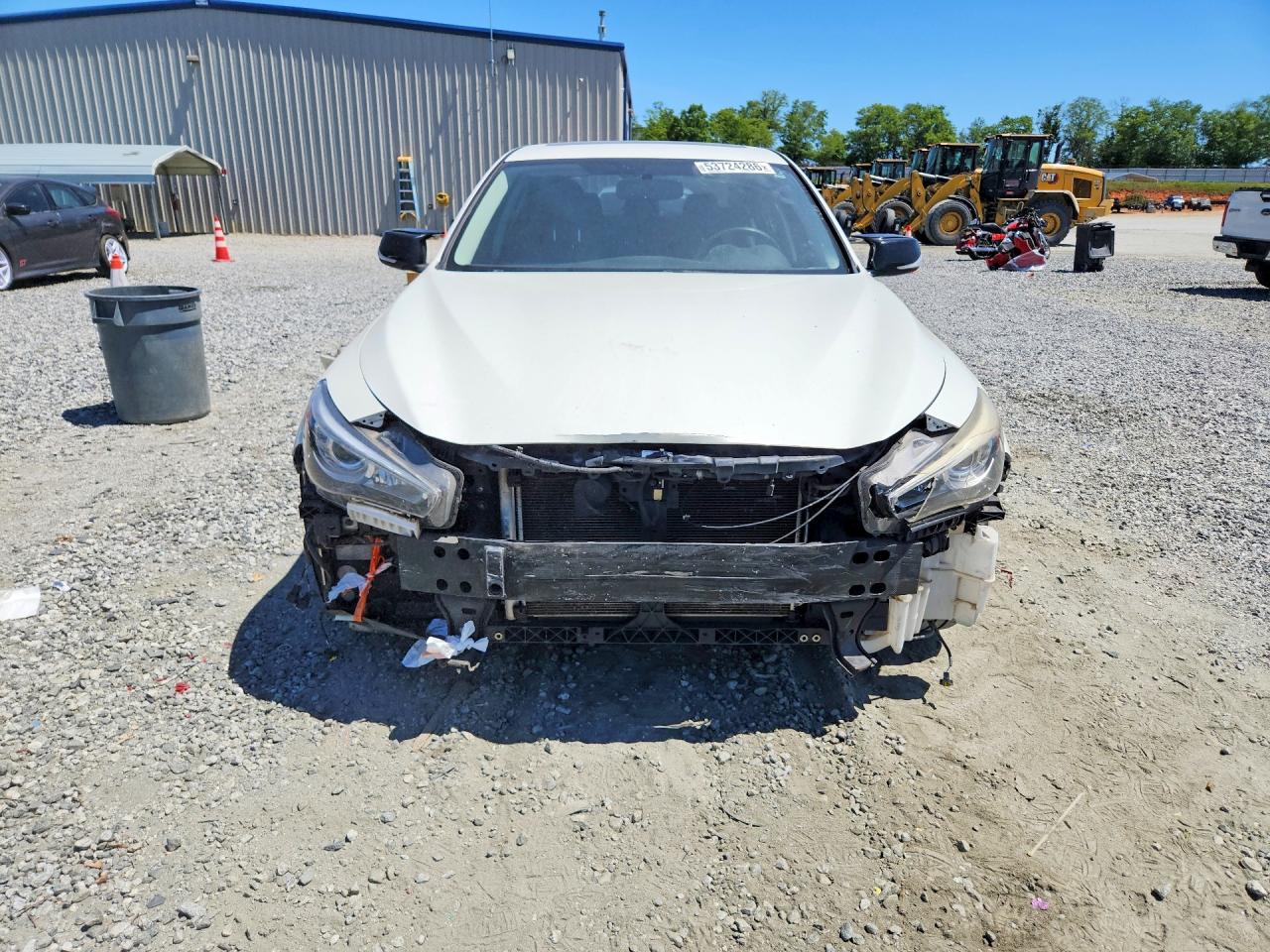 2015 Infiniti Q50 Premium White vin: JN1BV7AP4FM347186