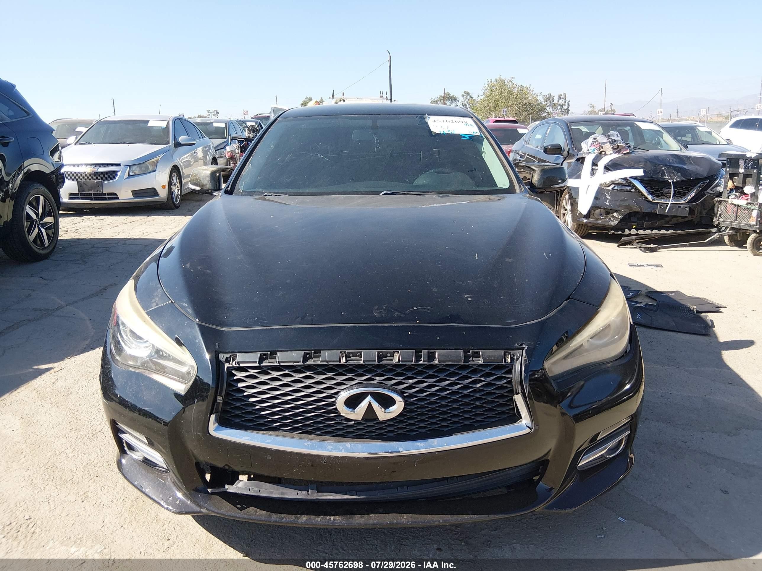 2015 Infiniti Q50   Black vin: JN1BV7AP4FM351576