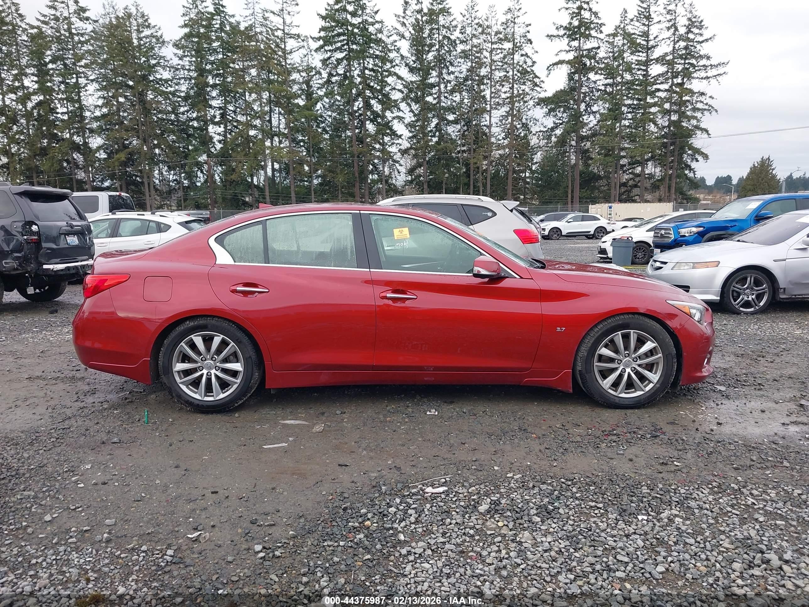 2014 Infiniti Q50 Premium Красный vin: JN1BV7AP5EM672587