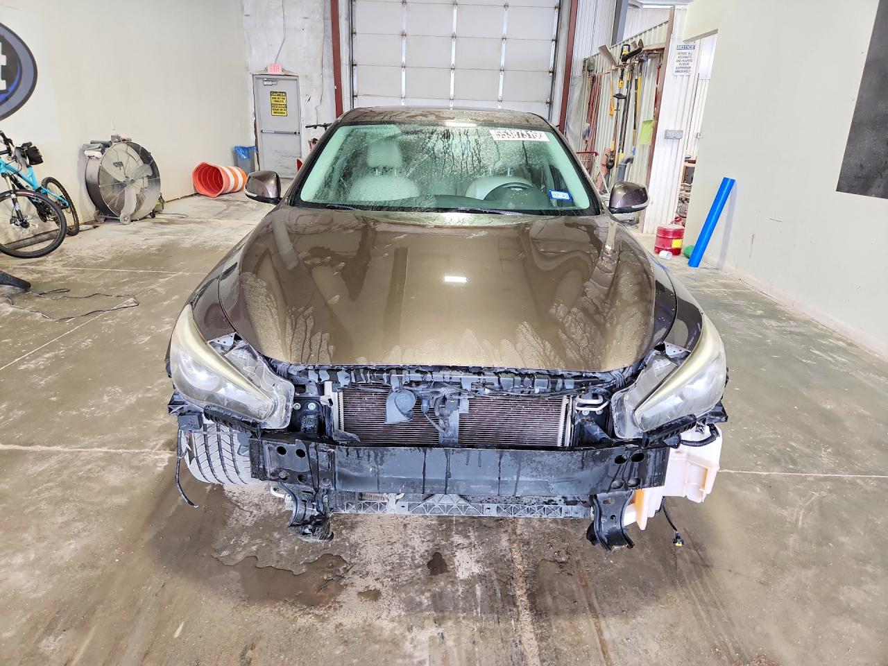 2014 Infiniti Q50 Base Brown vin: JN1BV7AP5EM674856