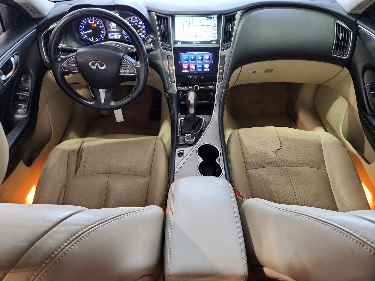 2014 Infiniti Q50 Base Brown vin: JN1BV7AP5EM674856