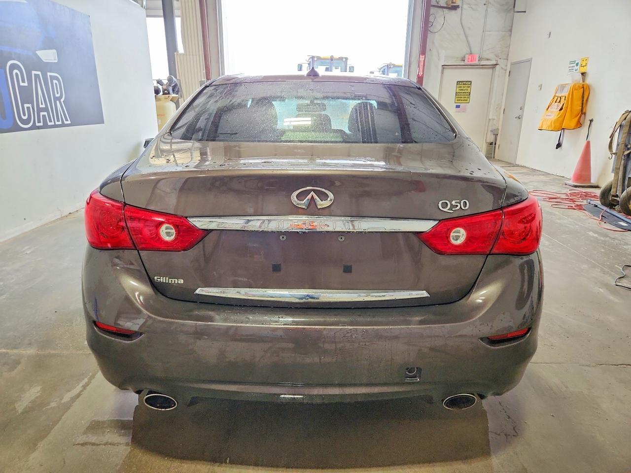 2014 Infiniti Q50 Base Brown vin: JN1BV7AP5EM674856