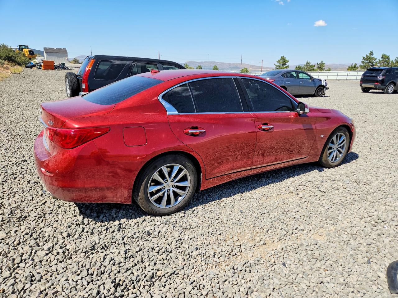 2014 Infiniti Q50 Premium Red vin: JN1BV7AP5EM675974