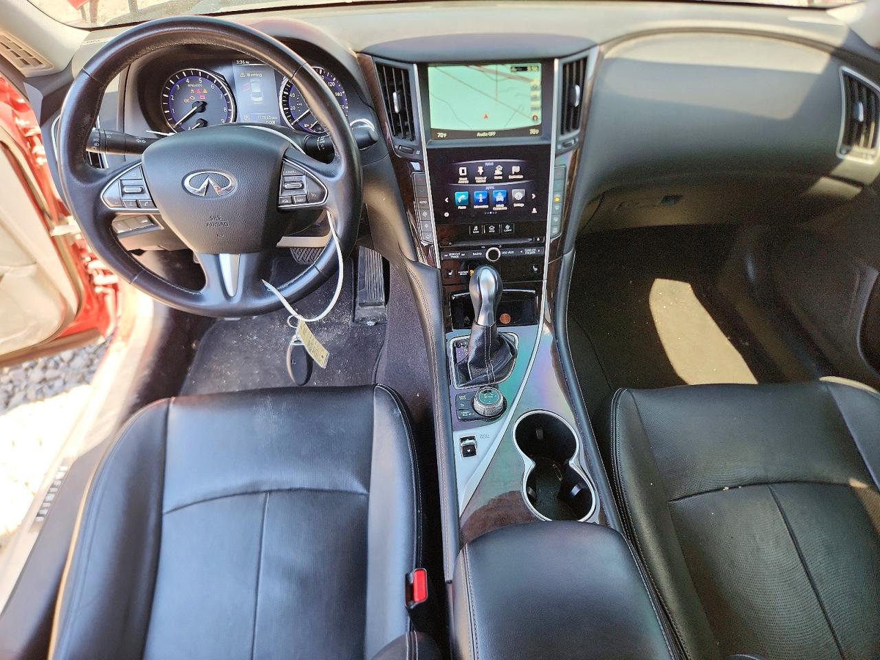 2014 Infiniti Q50 Premium Red vin: JN1BV7AP5EM675974