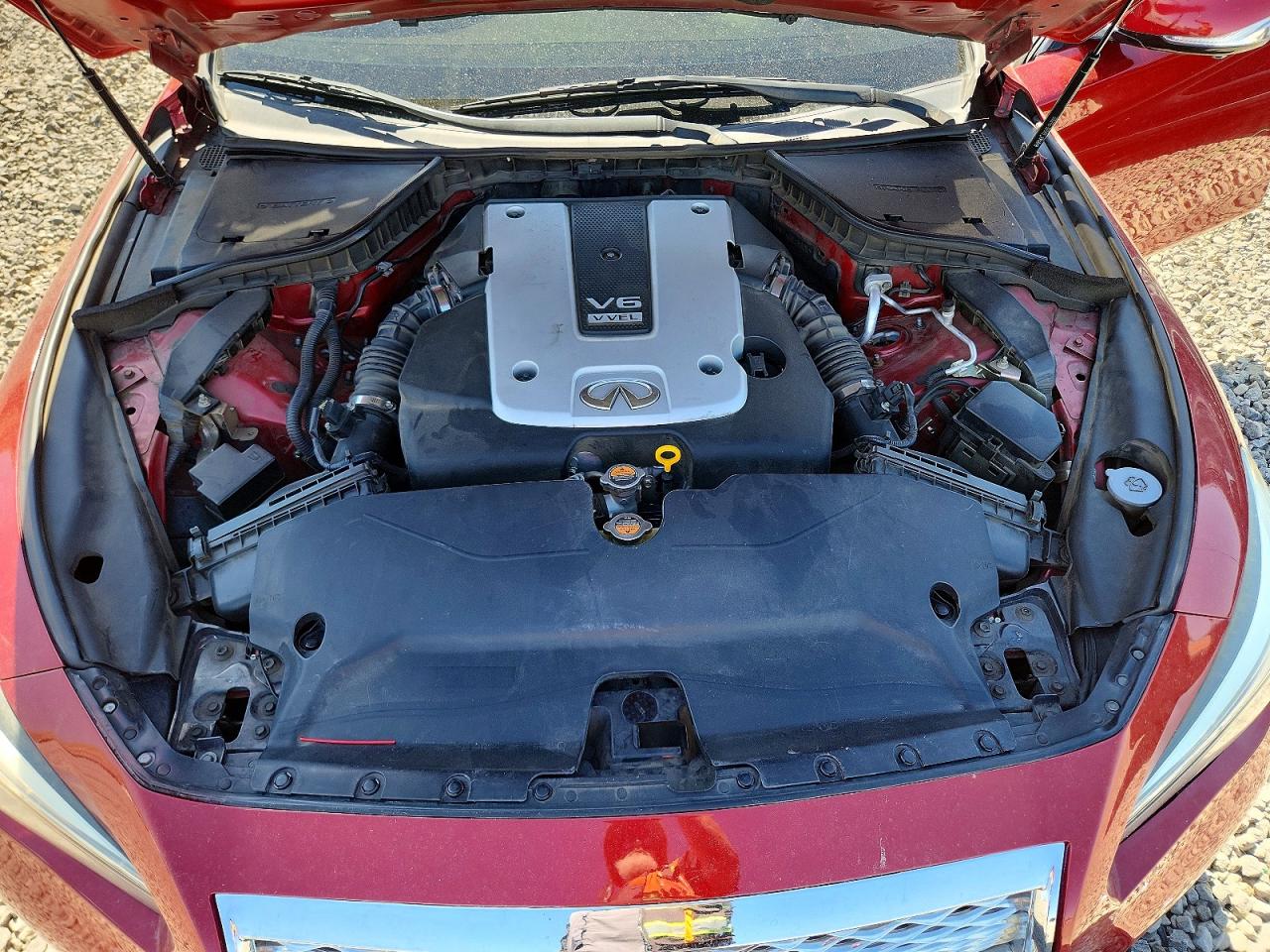 2014 Infiniti Q50 Premium Red vin: JN1BV7AP5EM675974