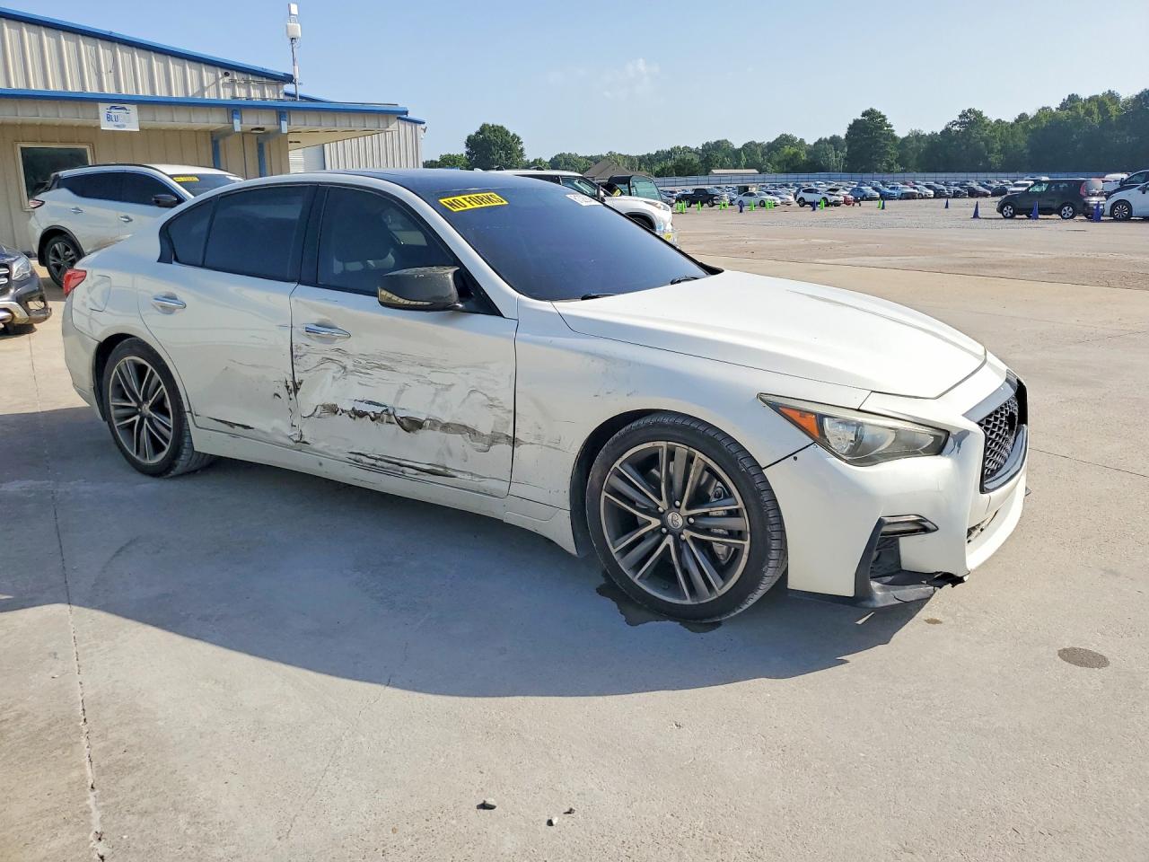 2014 Infiniti Q50 Sport White vin: JN1BV7AP5EM678955