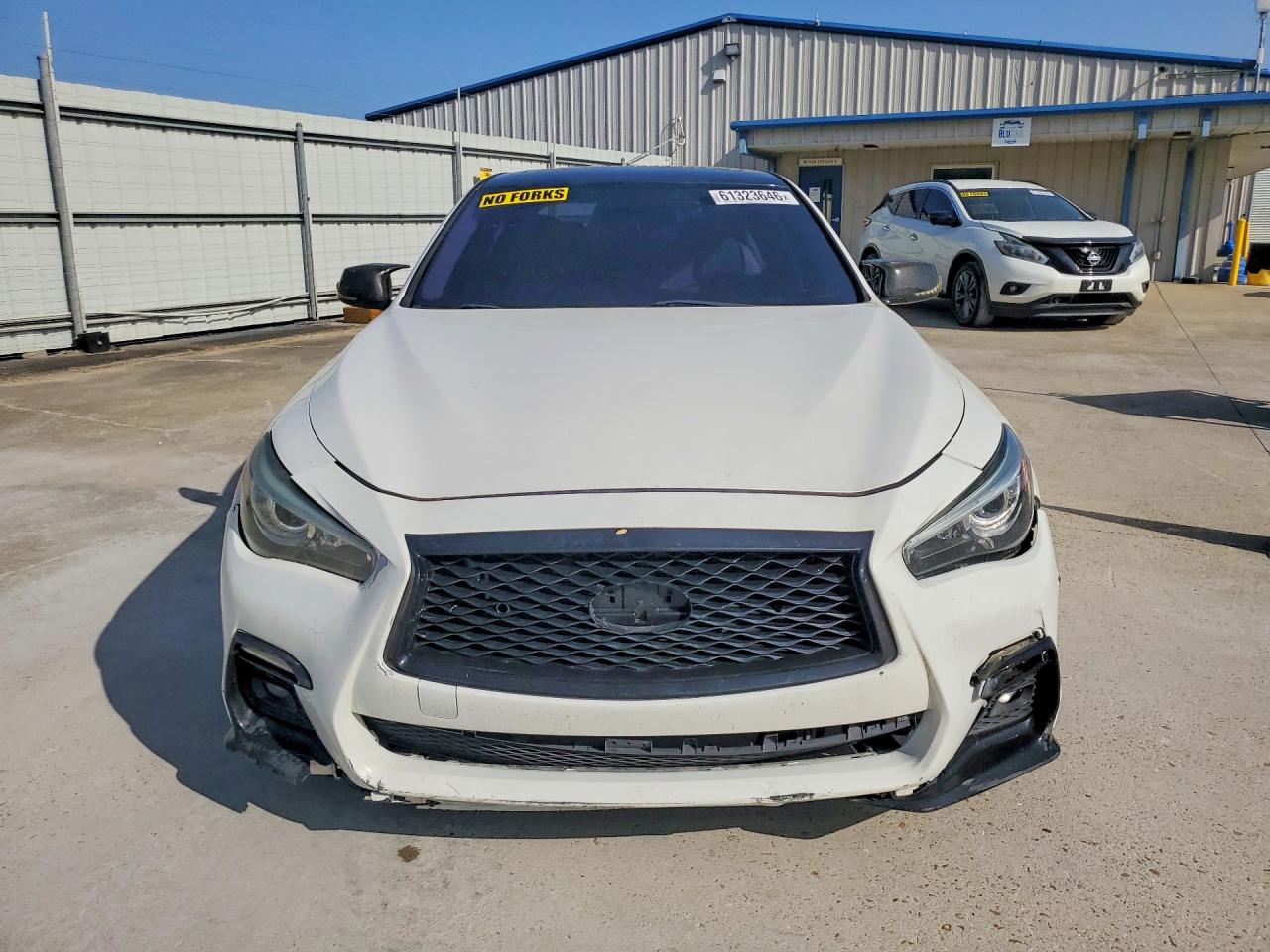 2014 Infiniti Q50 Sport White vin: JN1BV7AP5EM678955