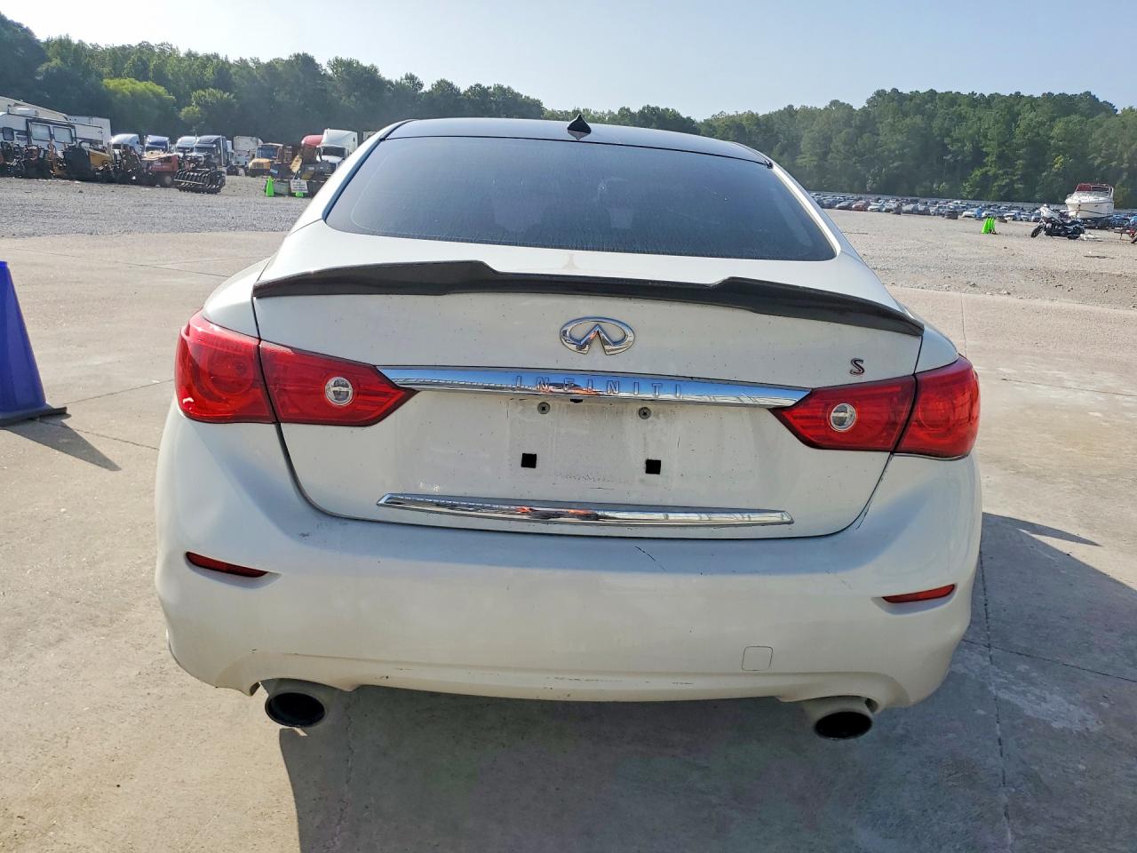 2014 Infiniti Q50 Sport White vin: JN1BV7AP5EM678955