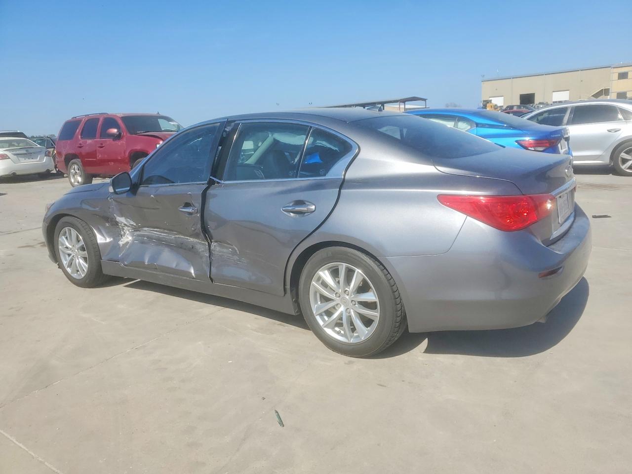 2014 Infiniti Q50 Premium Gray vin: JN1BV7AP5EM683198